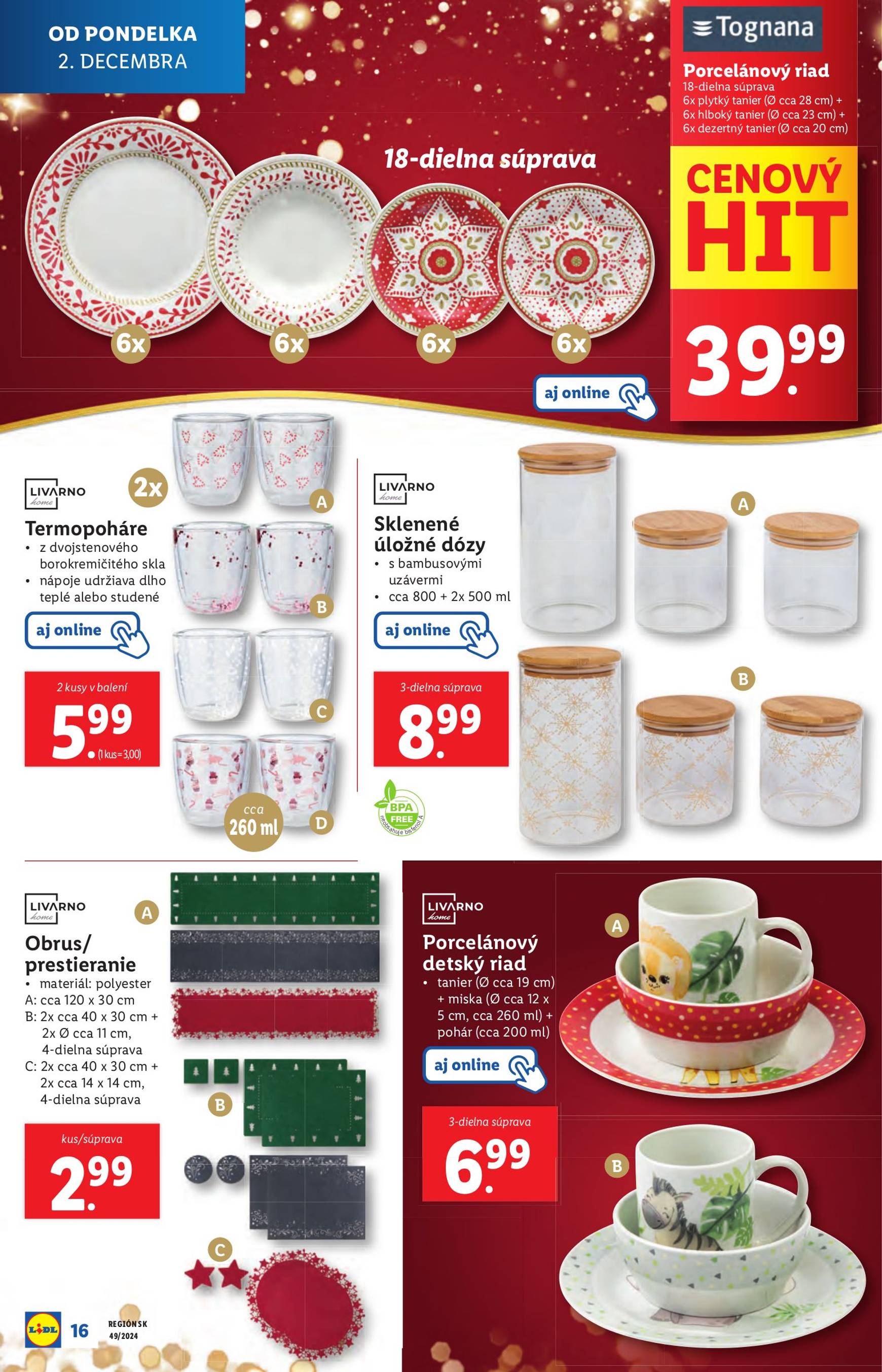 lidl - Lidl - Spotrebný tovar leták platný od 02.12. - 08.12. - page: 16