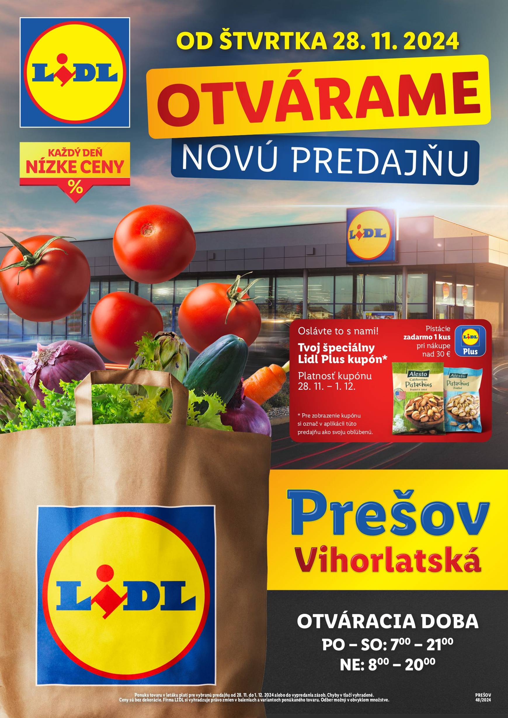 lidl - Lidl - Nová predajňa Prešov leták platný od 28.11. - 04.12.