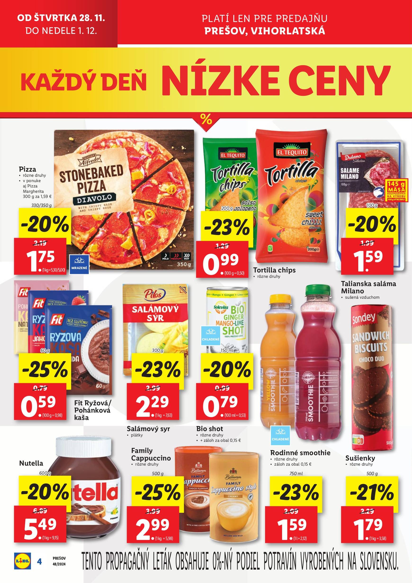 lidl - Lidl - Nová predajňa Prešov leták platný od 28.11. - 04.12. - page: 4