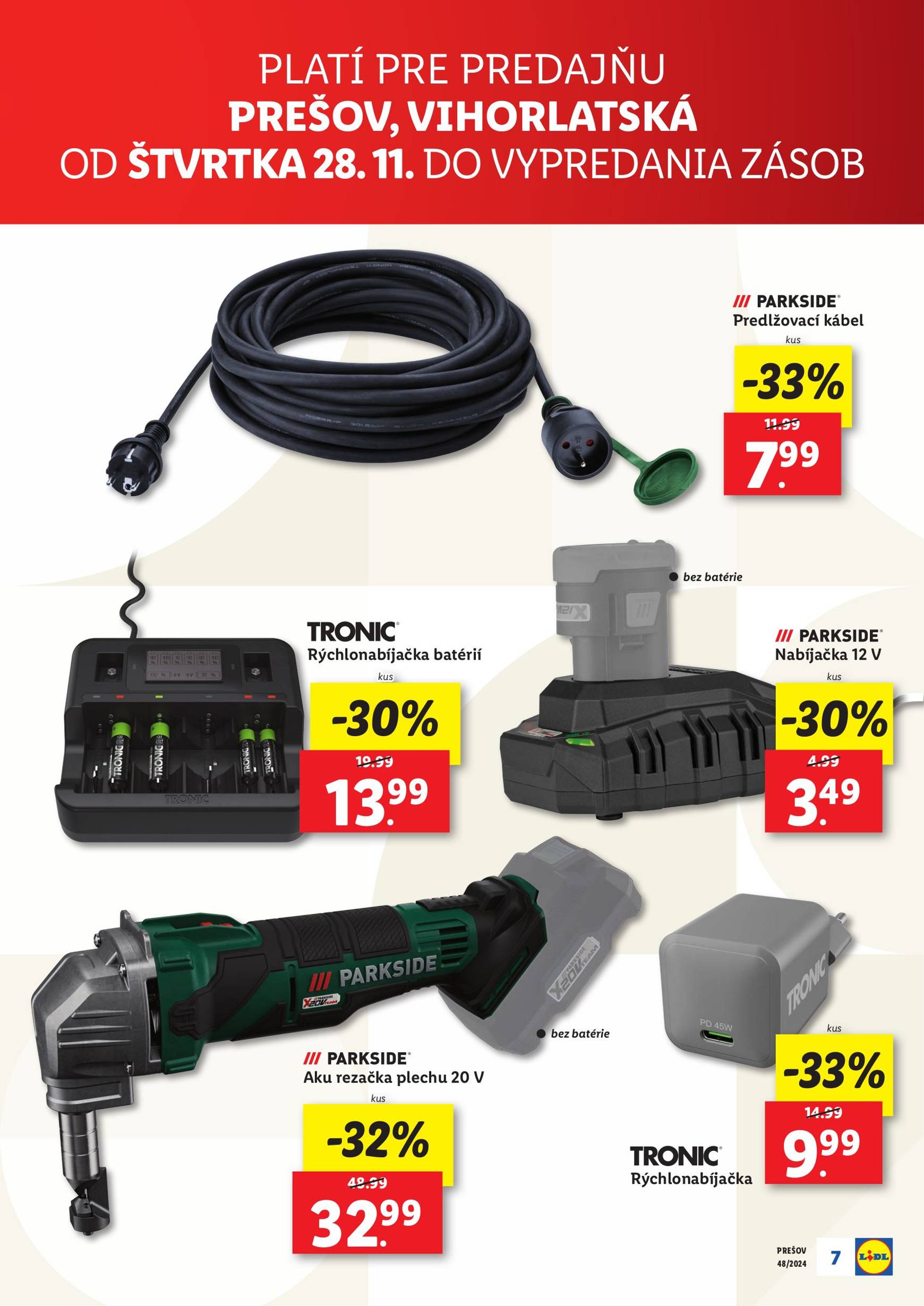 lidl - Lidl - Nová predajňa Prešov leták platný od 28.11. - 04.12. - page: 7