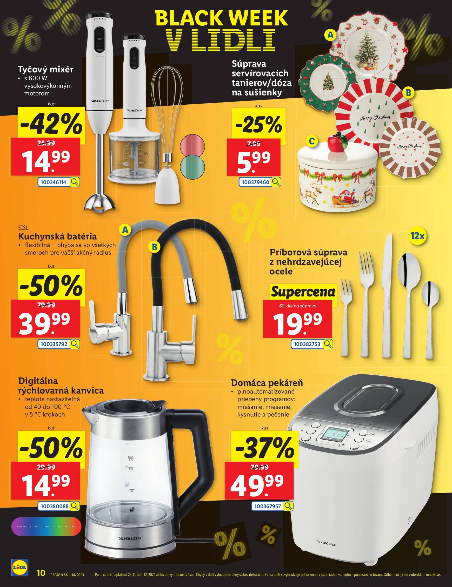 lidl - Lidl.sk - Black Friday leták platný od 25.11. - 01.12. - page: 10