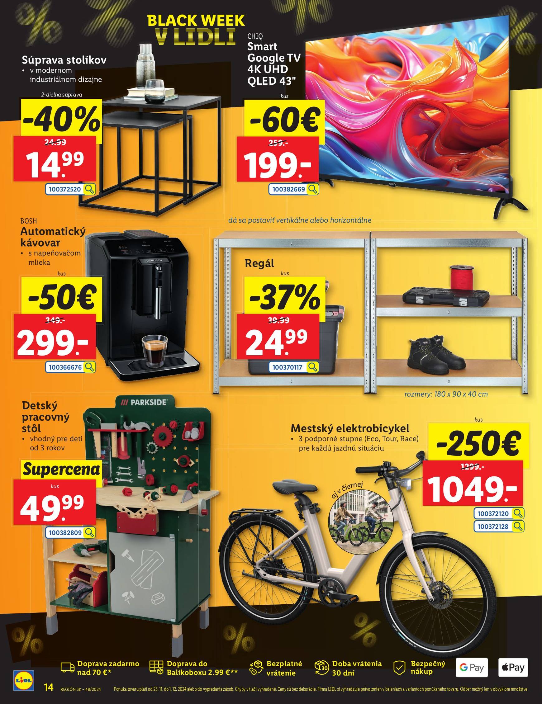 lidl - Lidl.sk - Black Friday leták platný od 25.11. - 01.12. - page: 14