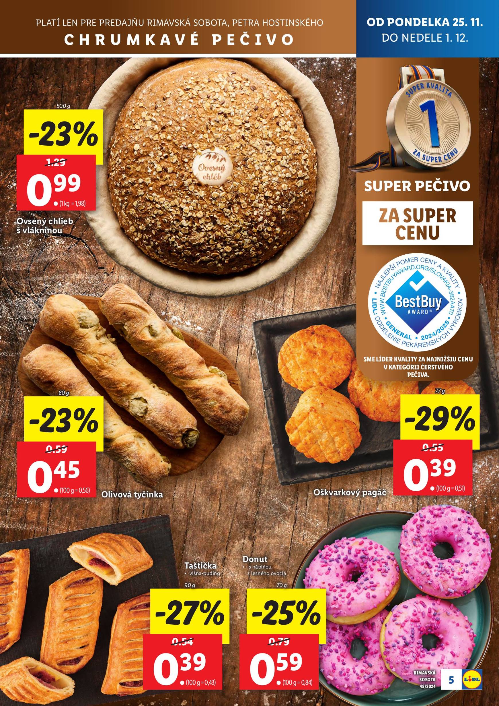 lidl - Lidl - Nová predajňa v Rimavskej Sobote leták platný od 25.11. - 01.12. - page: 5