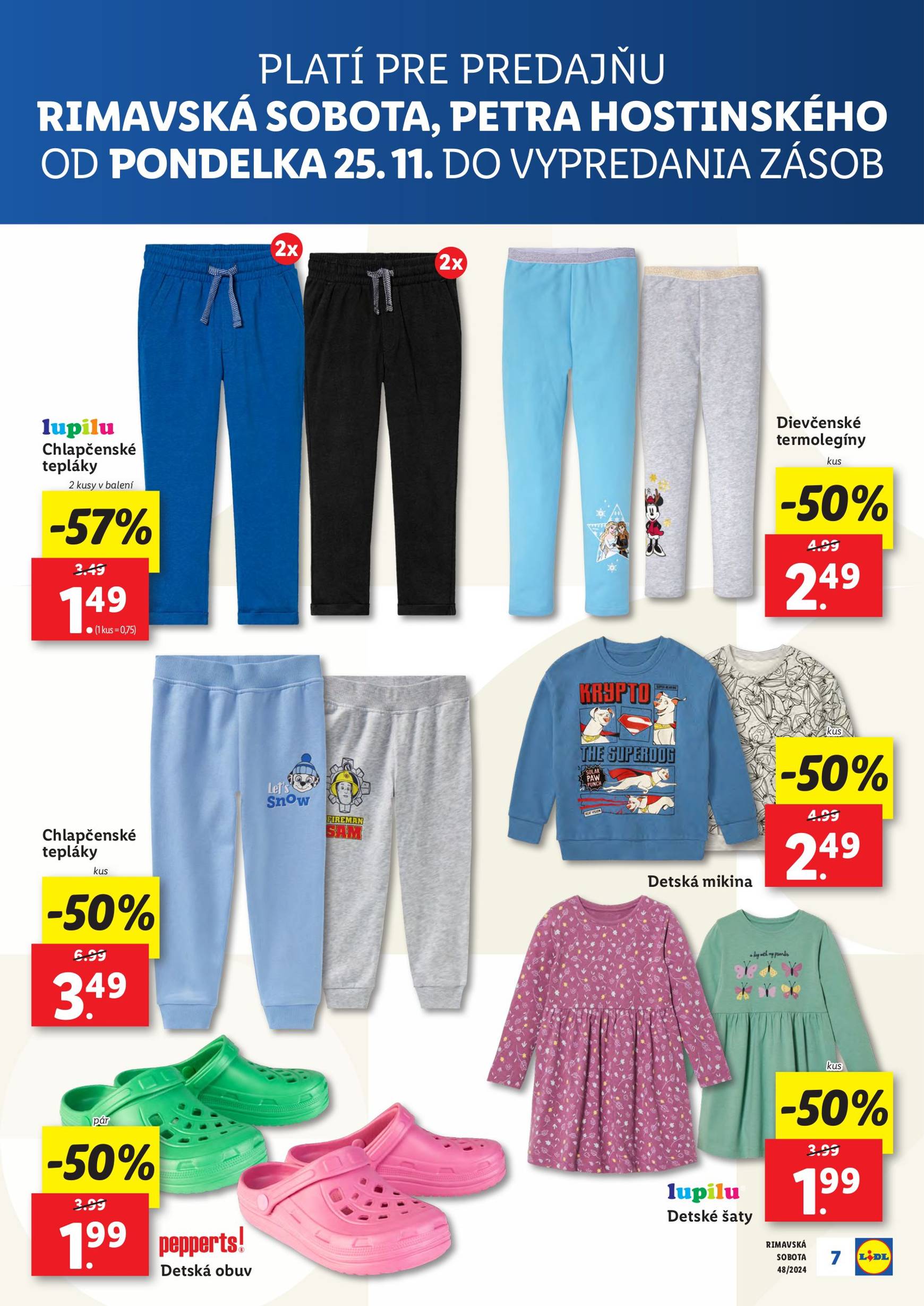 lidl - Lidl - Nová predajňa v Rimavskej Sobote leták platný od 25.11. - 01.12. - page: 7