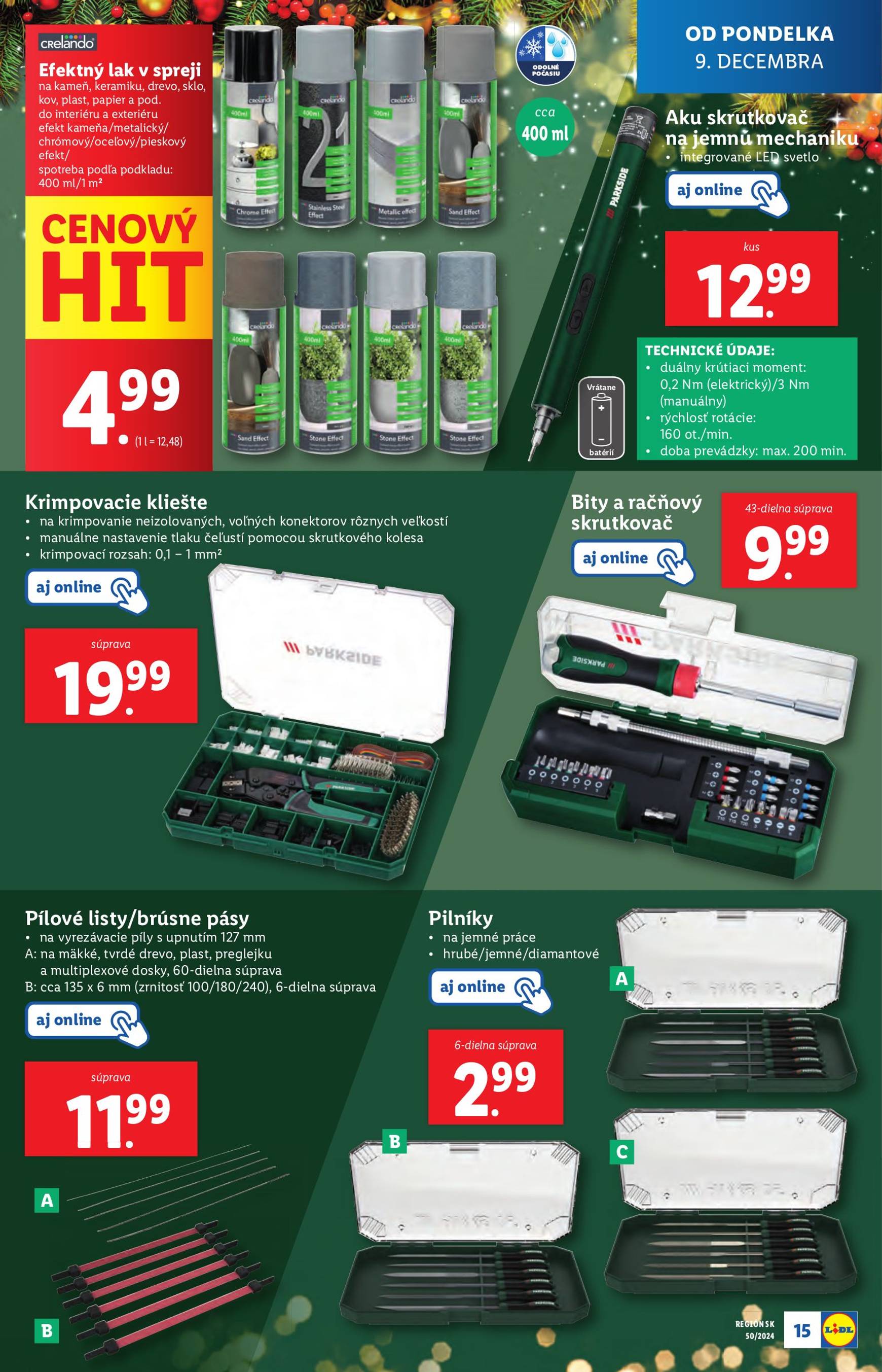 lidl - Lidl - Spotrebný tovar leták platný od 09.12. - 15.12. - page: 15