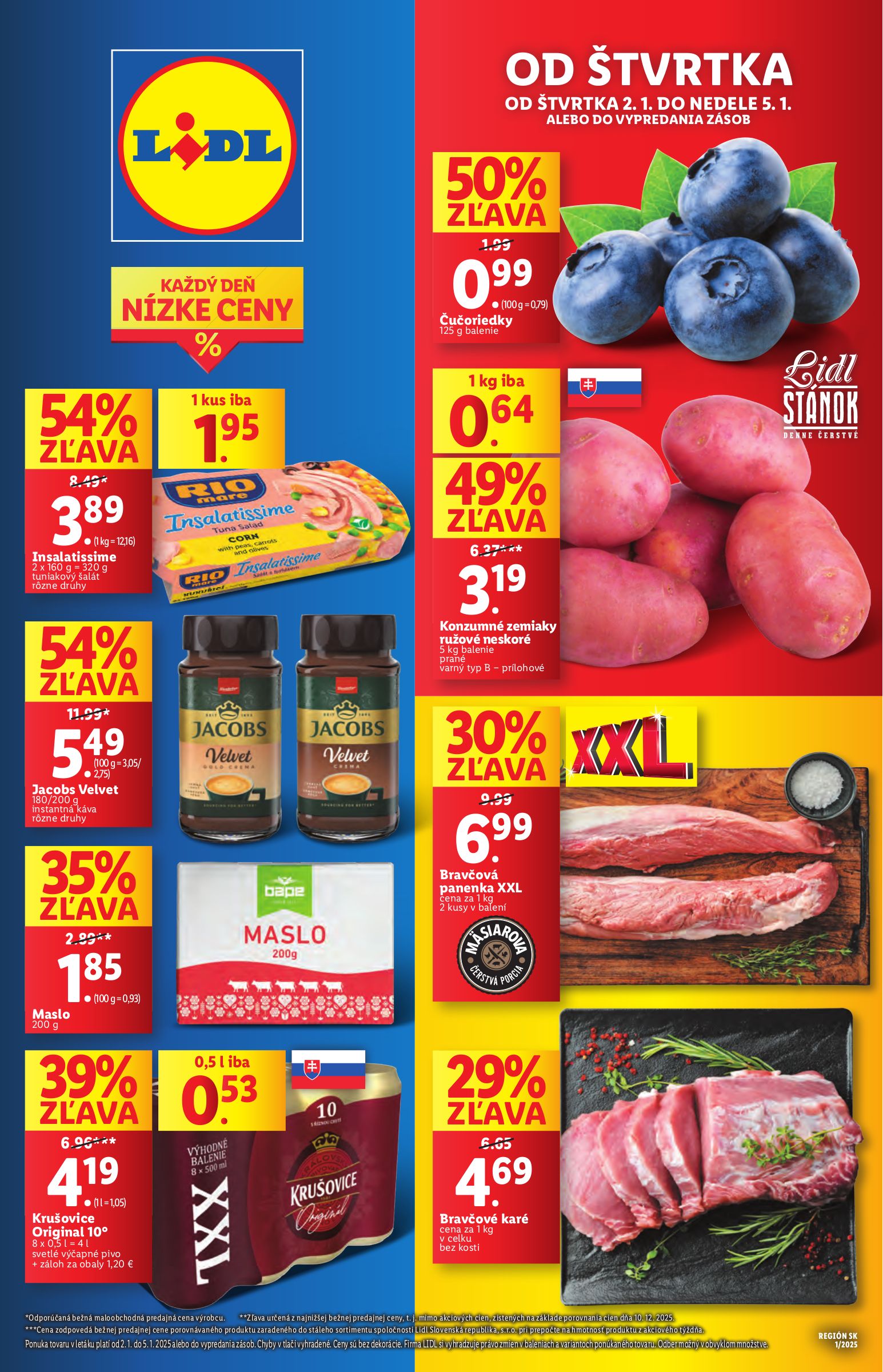 lidl - Lidl leták platný od 02.01. - 05.01.