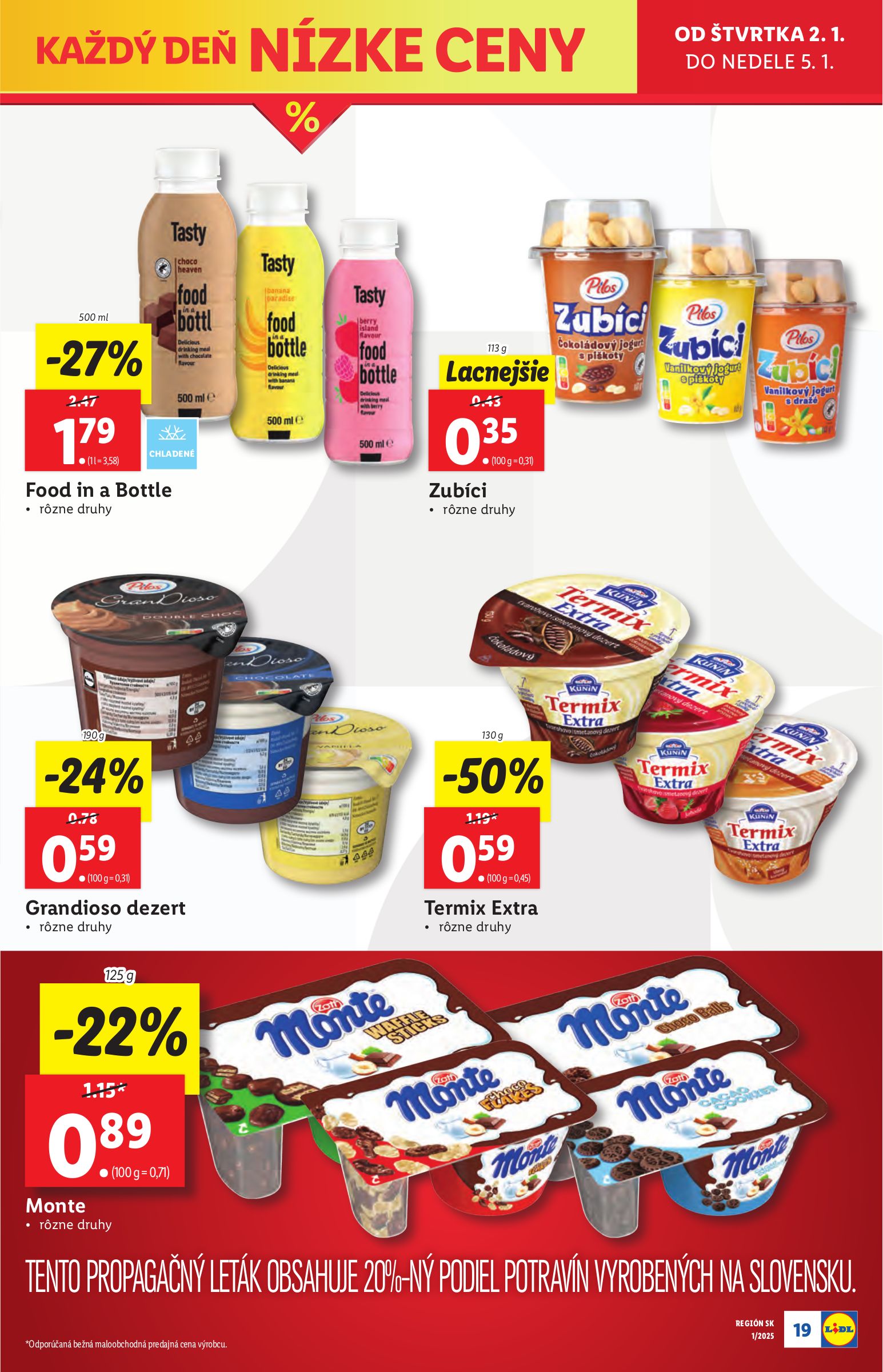 lidl - Lidl leták platný od 02.01. - 05.01. - page: 19