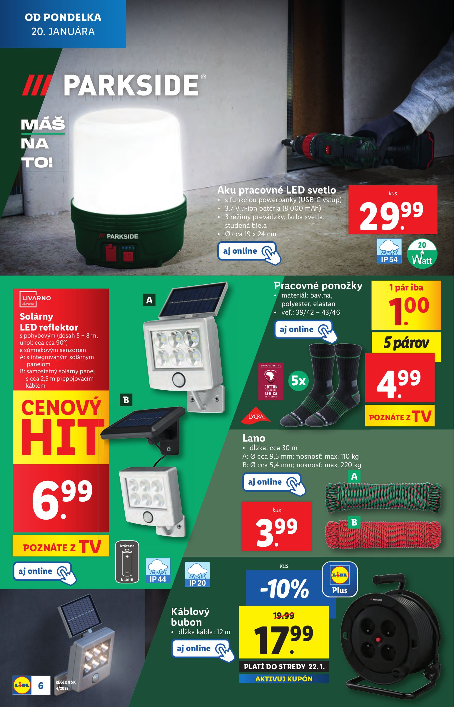 lidl - Lidl - Spotrebný tovar leták platný od 20.01. - 26.01. - page: 6