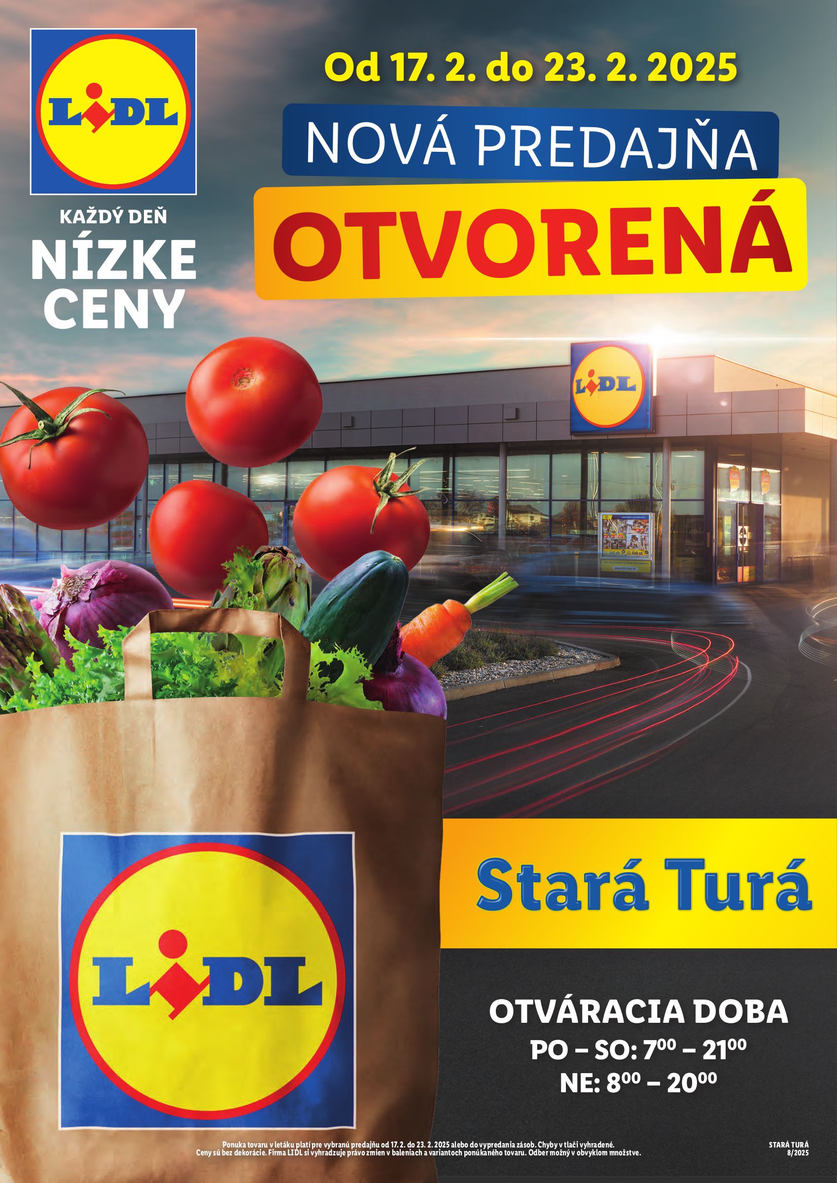 lidl - Lidl - Nová predajňa v Starej Turej leták platný od 17.02. - 23.02.