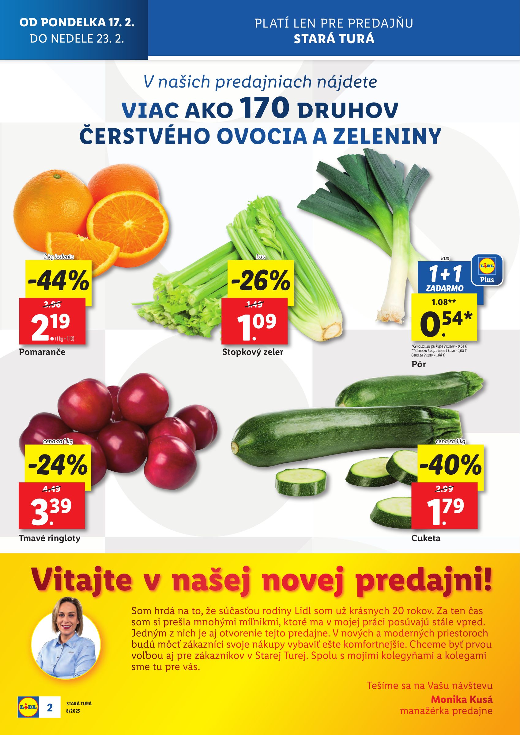 lidl - Lidl - Nová predajňa v Starej Turej leták platný od 17.02. - 23.02. - page: 2