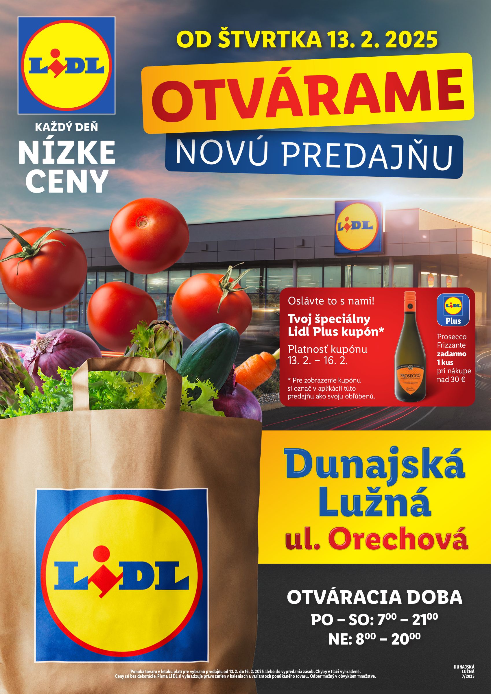 lidl - Lidl - Nová predajňa v D. Lužnej leták platný od 13.02. - 19.02.