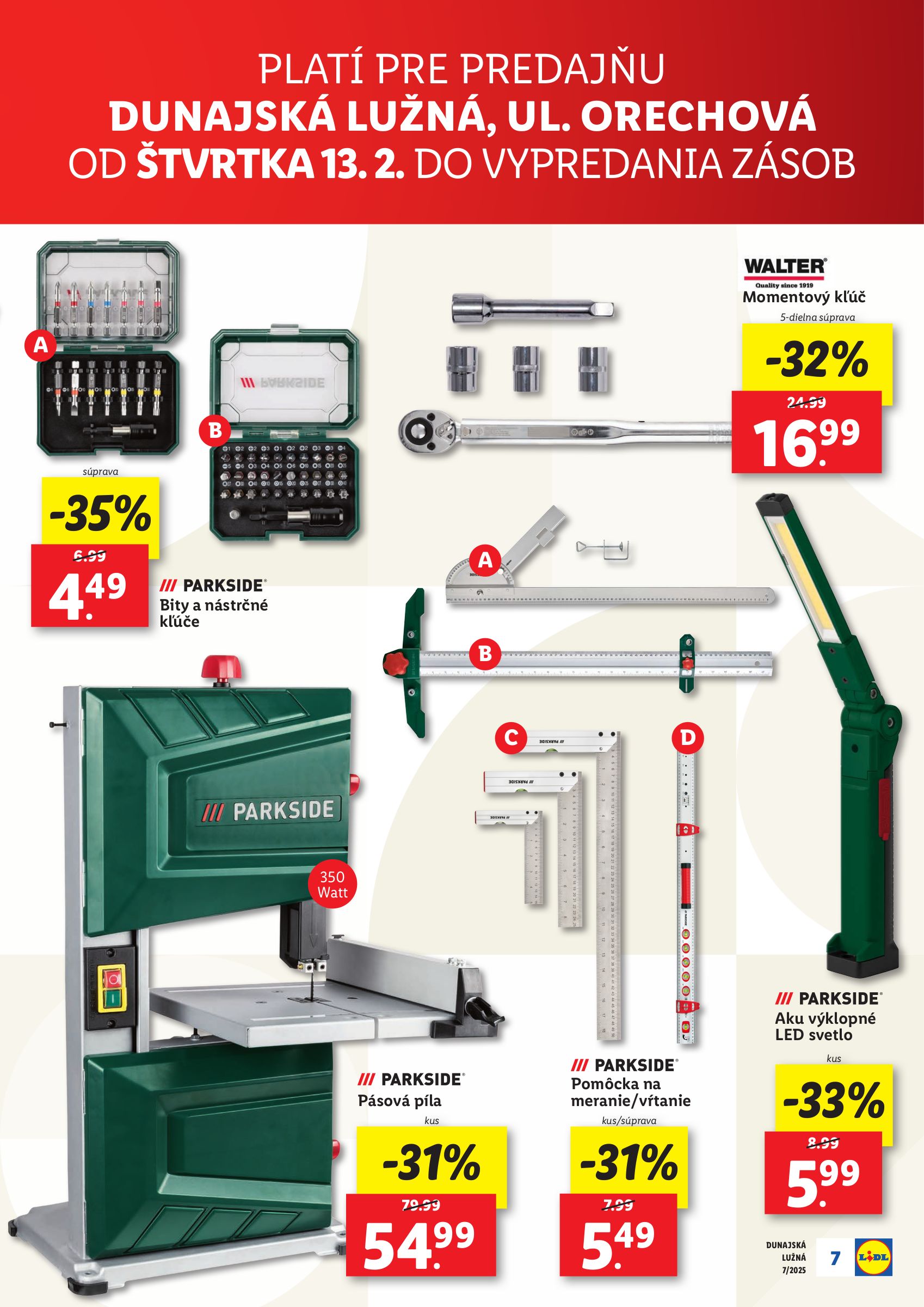 lidl - Lidl - Nová predajňa v D. Lužnej leták platný od 13.02. - 19.02. - page: 7