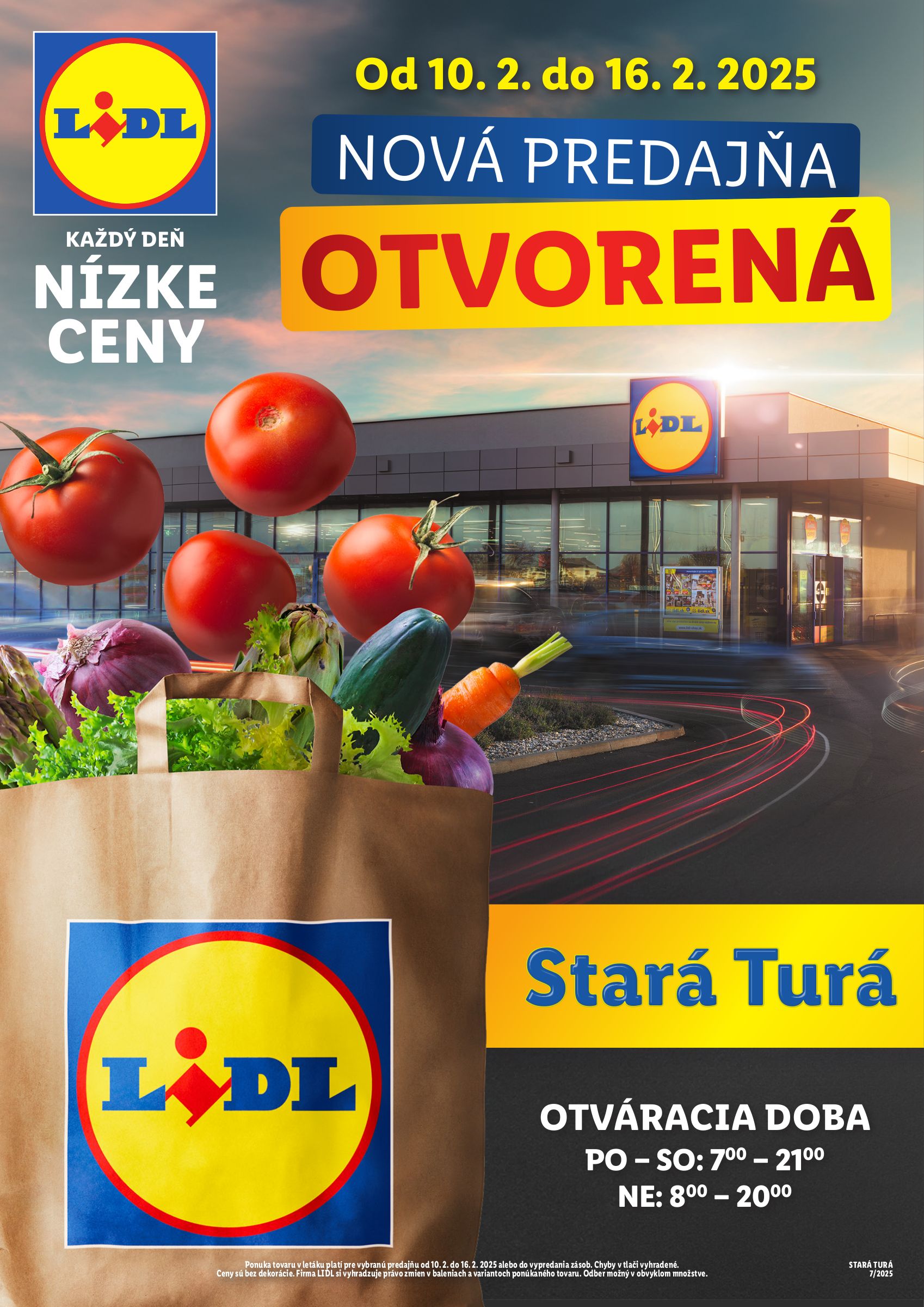 lidl - Lidl - Nová predajňa v Starej Turej leták platný od 10.02. - 16.02.