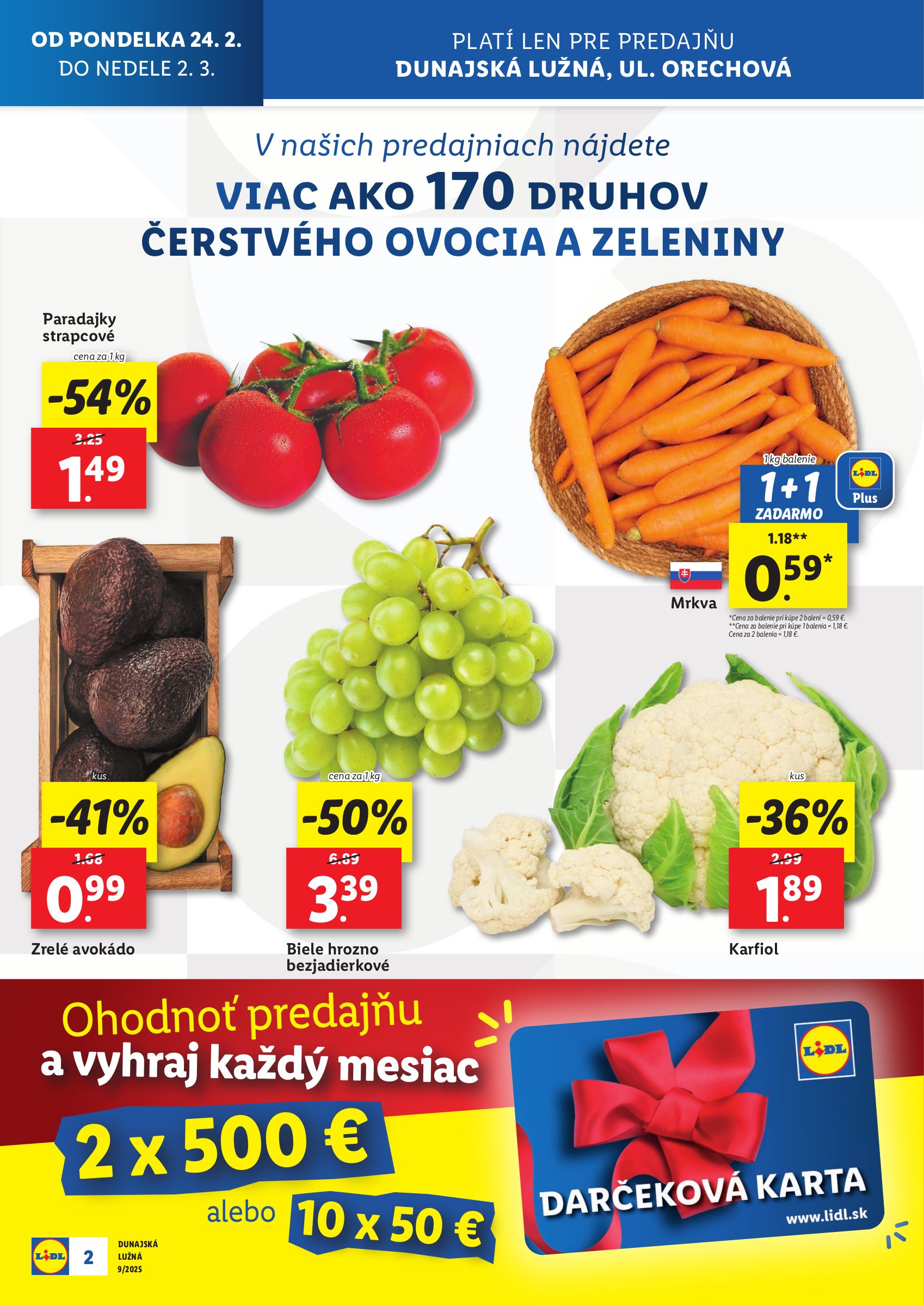 lidl - Lidl - Nová predajňa v D. Lužnej leták platný od 24.02. - 02.03. - page: 2