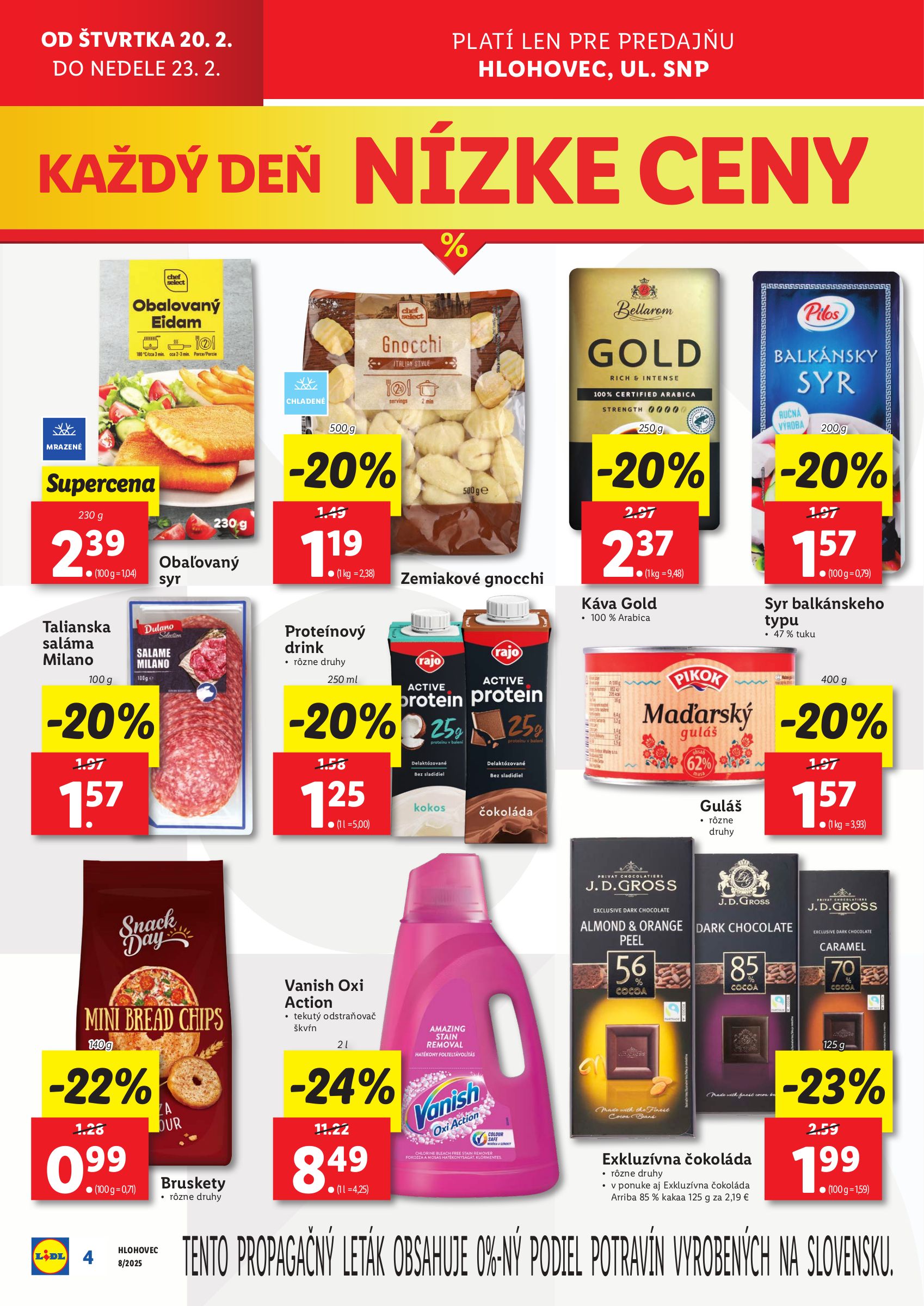 lidl - Lidl - Nová predajňa v Hlohovci leták platný od 20.02. - 23.02. - page: 4