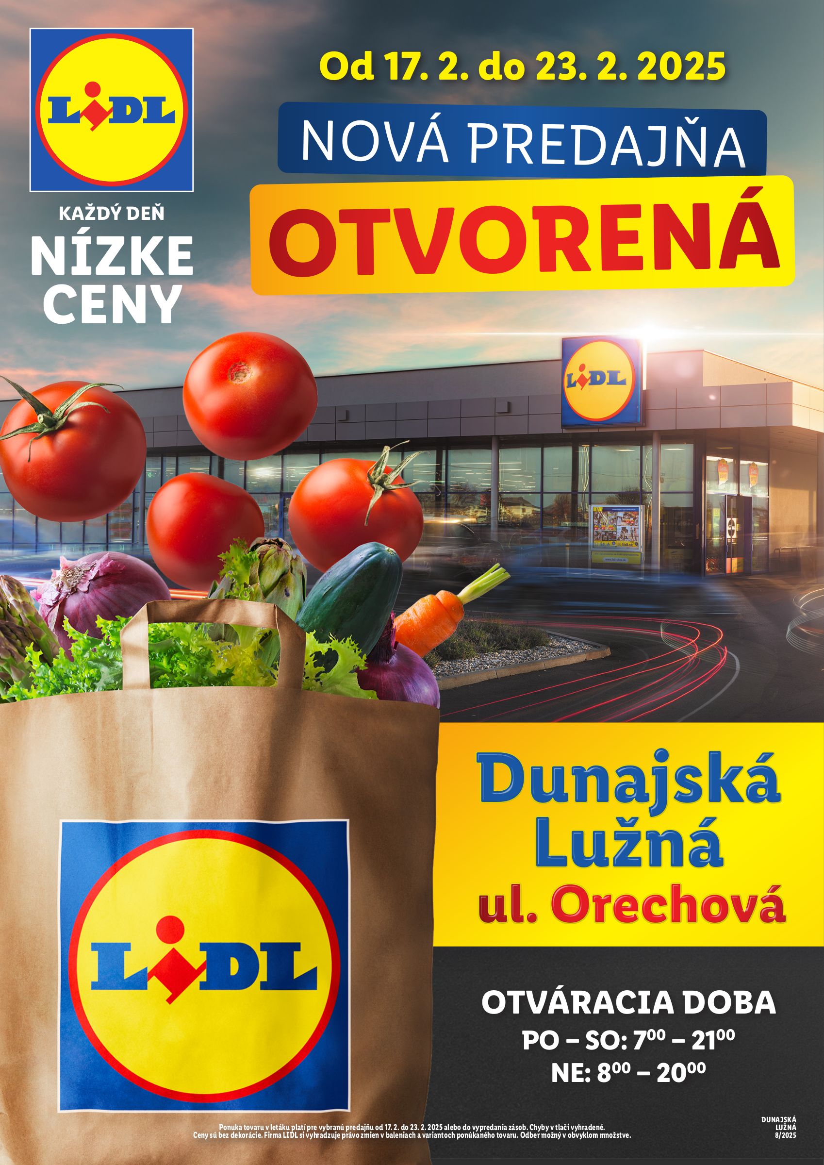 lidl - Lidl - Nová predajňa v D. Lužnej leták platný od 17.02. - 23.02. - page: 1