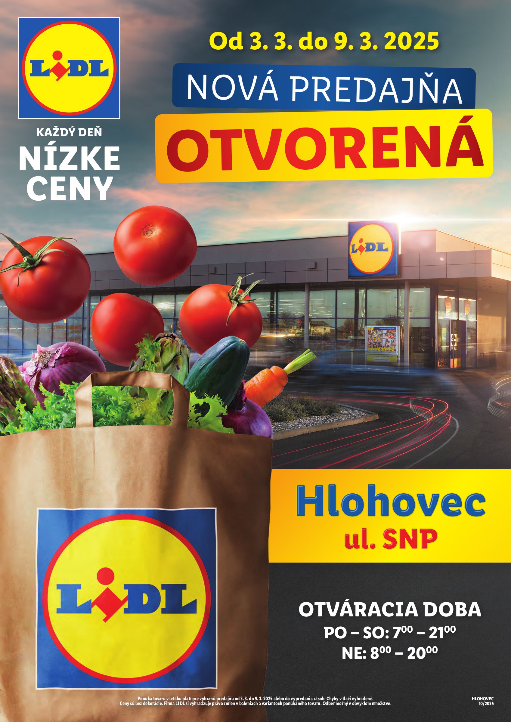 lidl - Lidl - Nová predajňa v Hlohovci leták platný od 03.03. - 09.03.