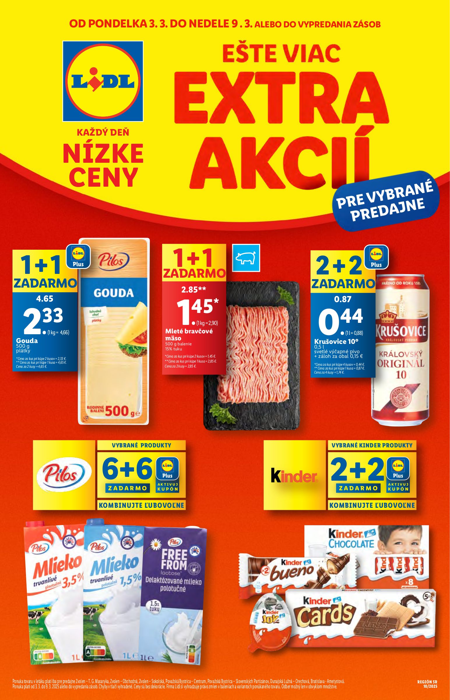 lidl - Lidl - Extra akcie pre vybrané predajne leták platný od 03.03. - 09.03.