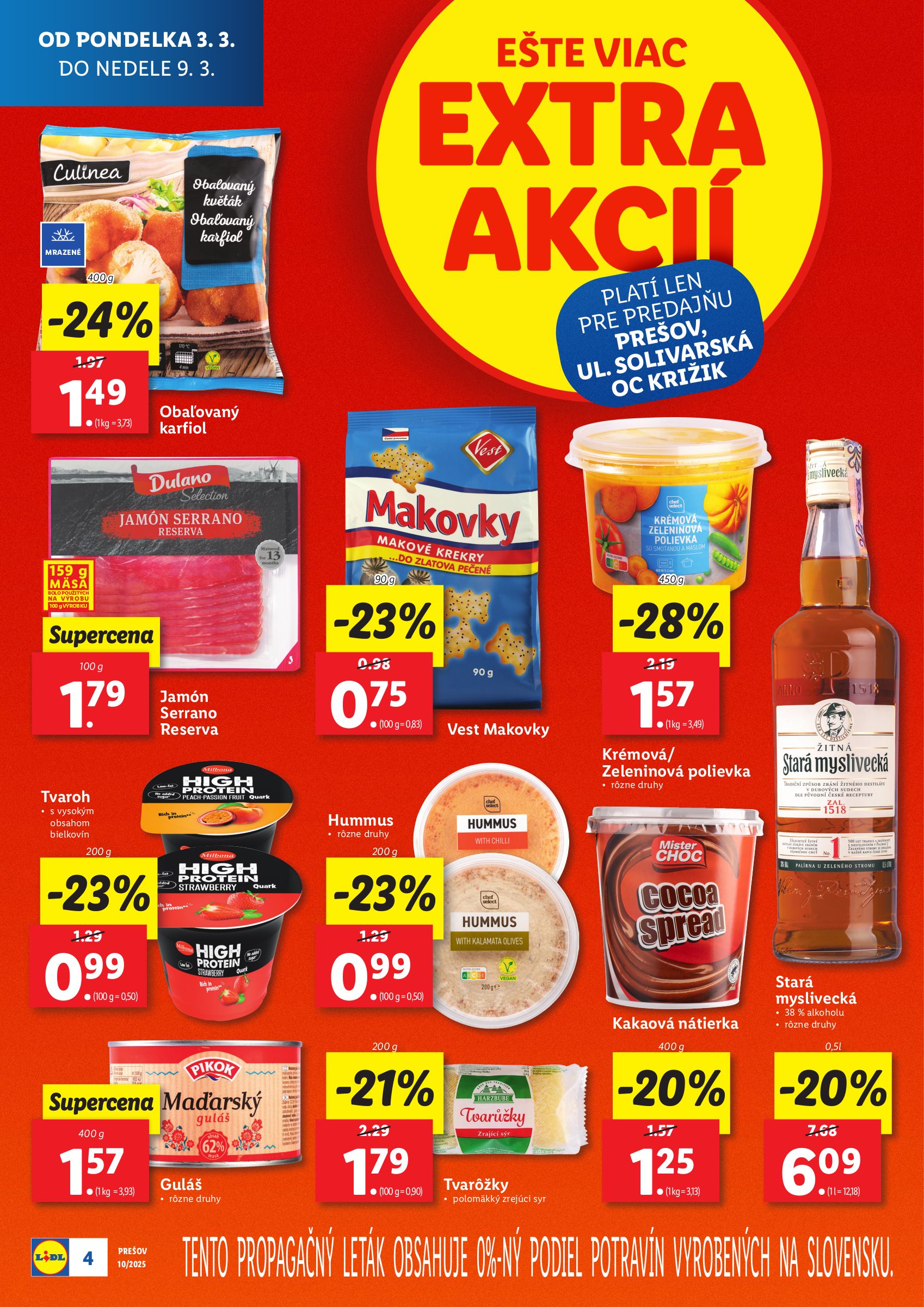 lidl - Lidl - Nová predajňa v Prešove leták platný od 03.03. - 09.03. - page: 4