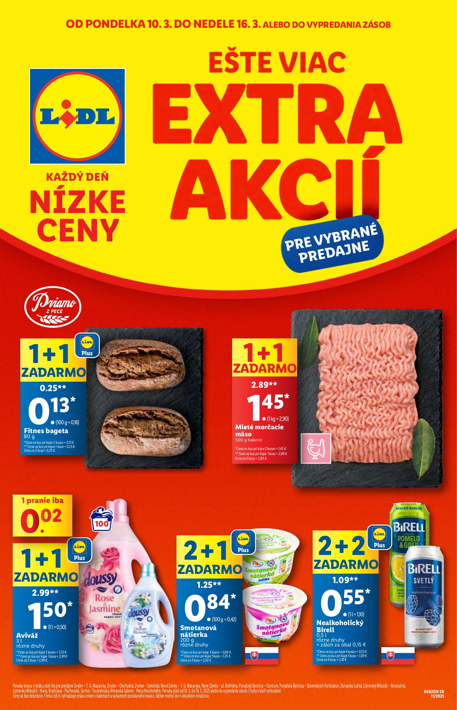 lidl - Lidl - Extra akcie pre vybrané predajne leták platný od 10.03. - 16.03.