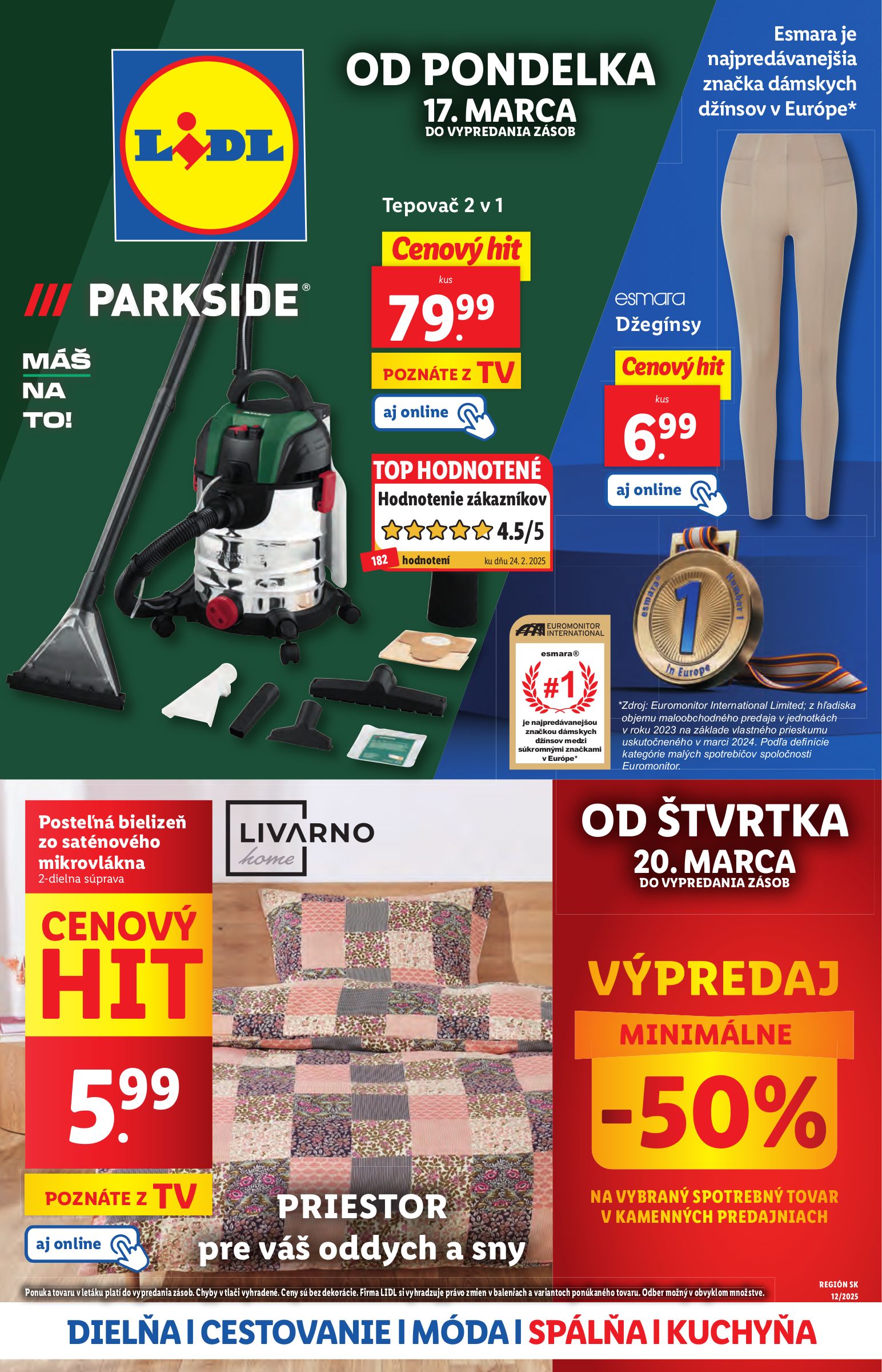 lidl - Lidl - Spotrebný tovar leták platný od 17.03. - 23.03.