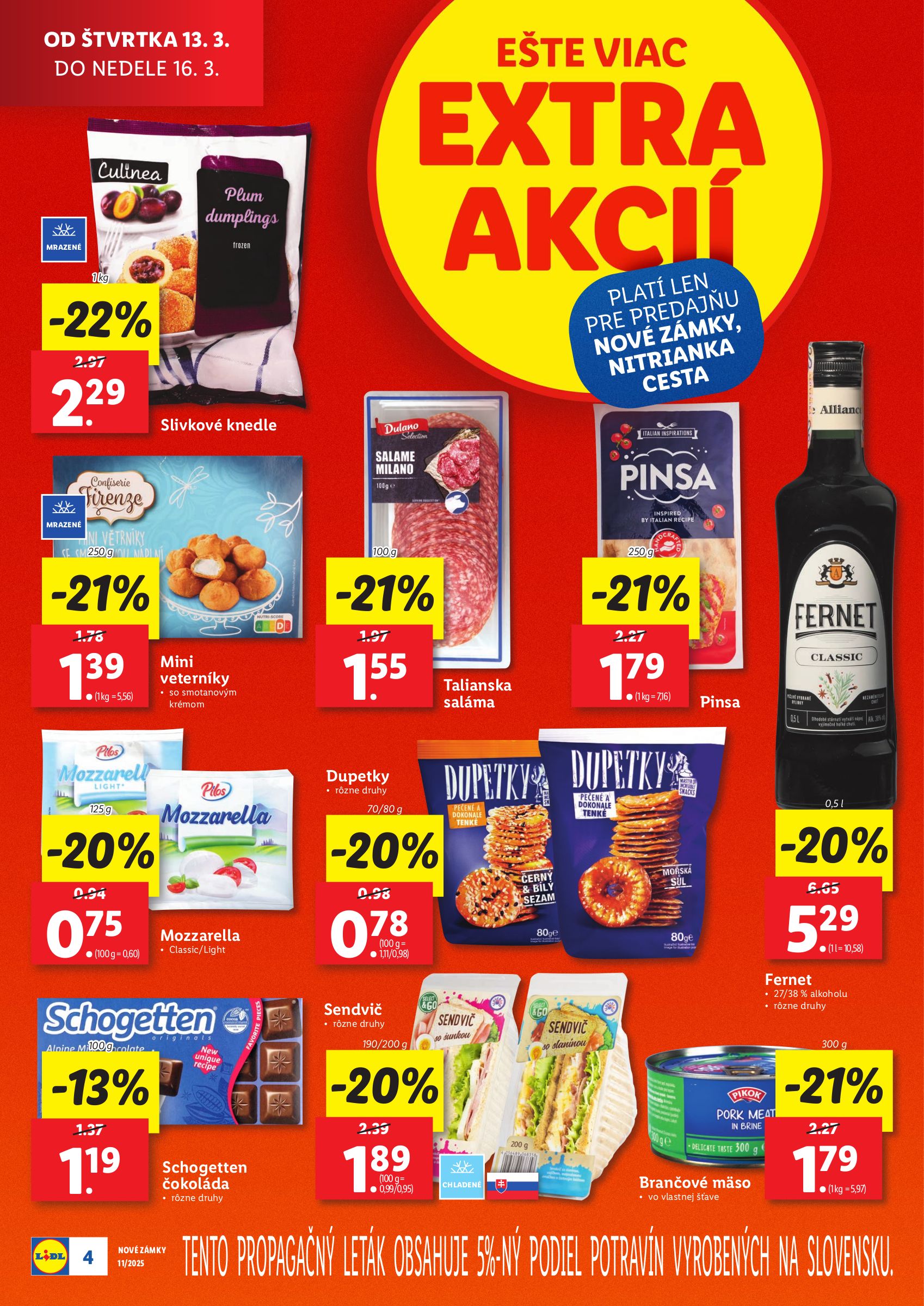 lidl - Lidl - Nová predajňa v Nových Zámkoch leták platný od 13.03. - 16.03. - page: 4