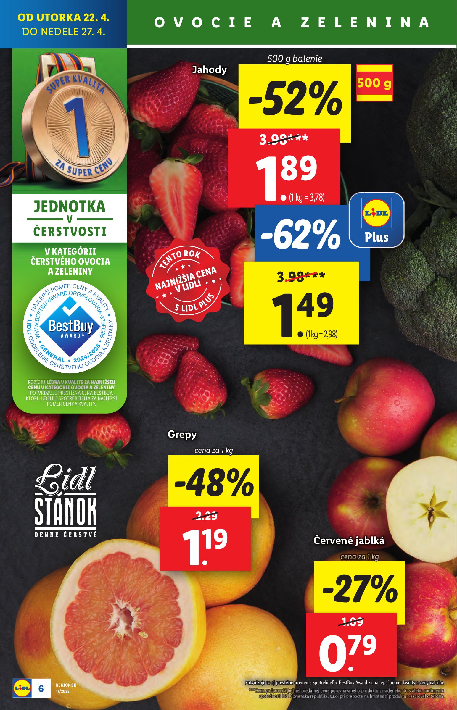 lidl - Lidl leták platný od 22.04. - 27.04. - page: 6