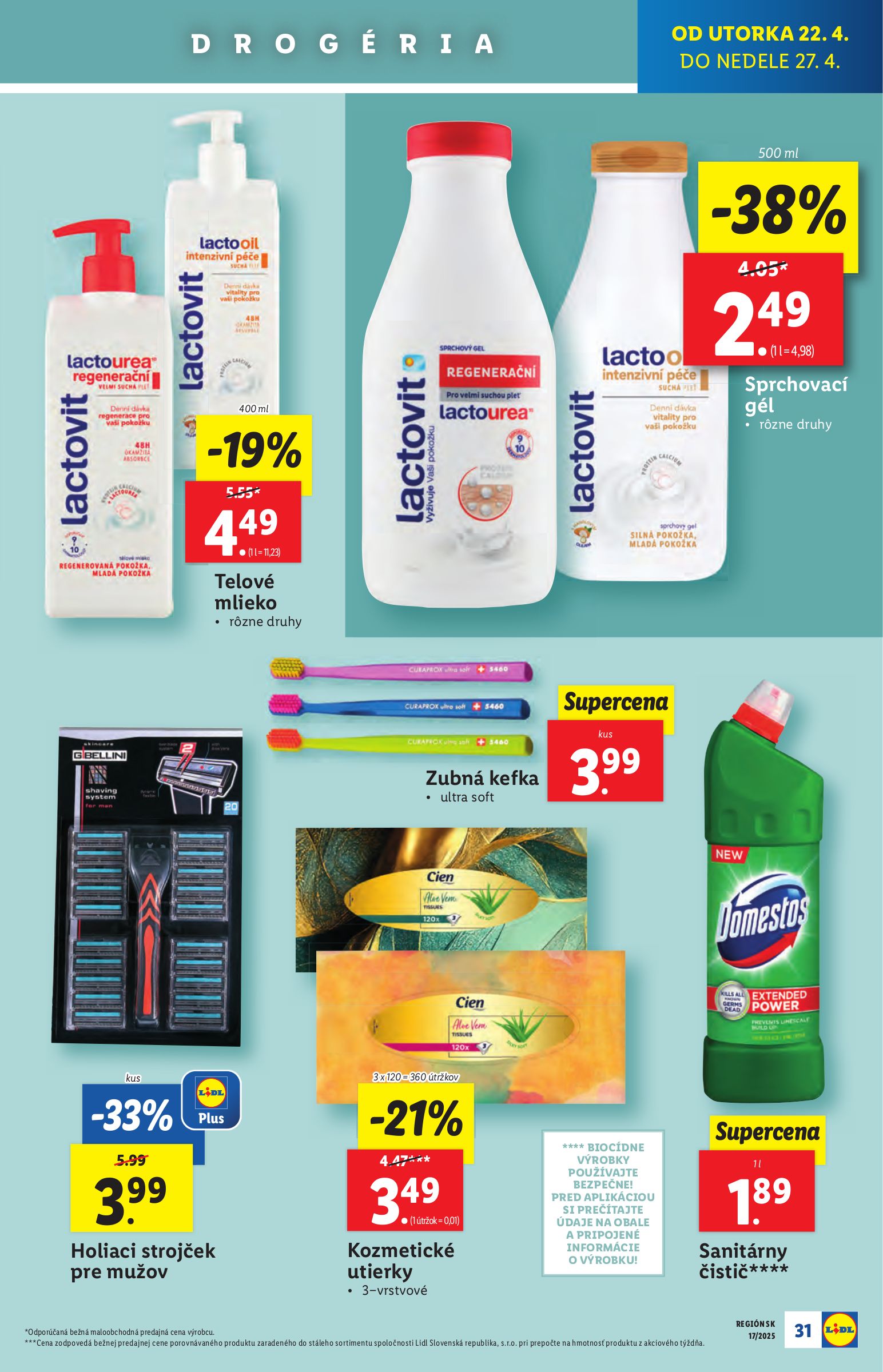 lidl - Lidl leták platný od 22.04. - 27.04. - page: 31