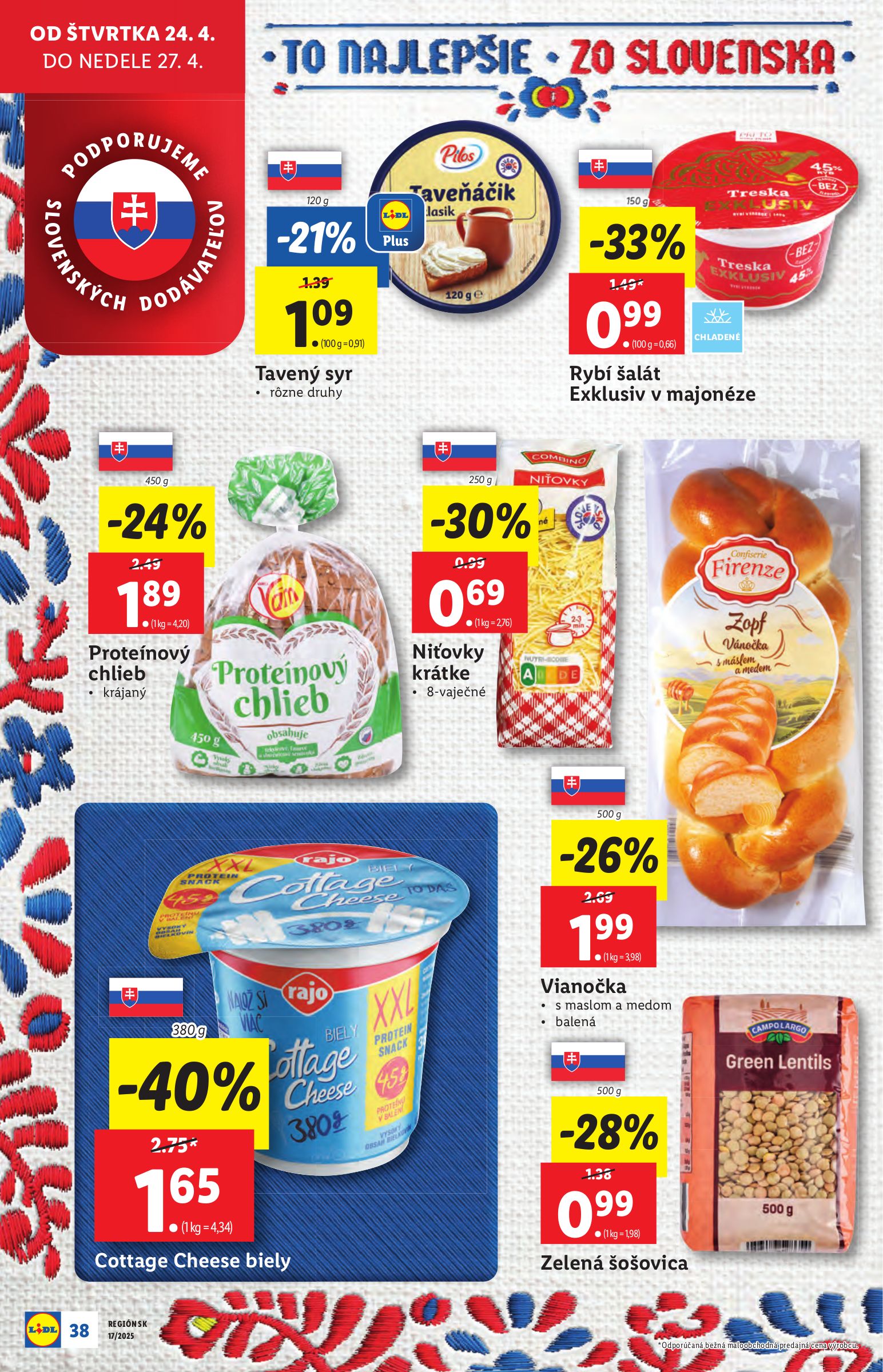 lidl - Lidl leták platný od 22.04. - 27.04. - page: 38