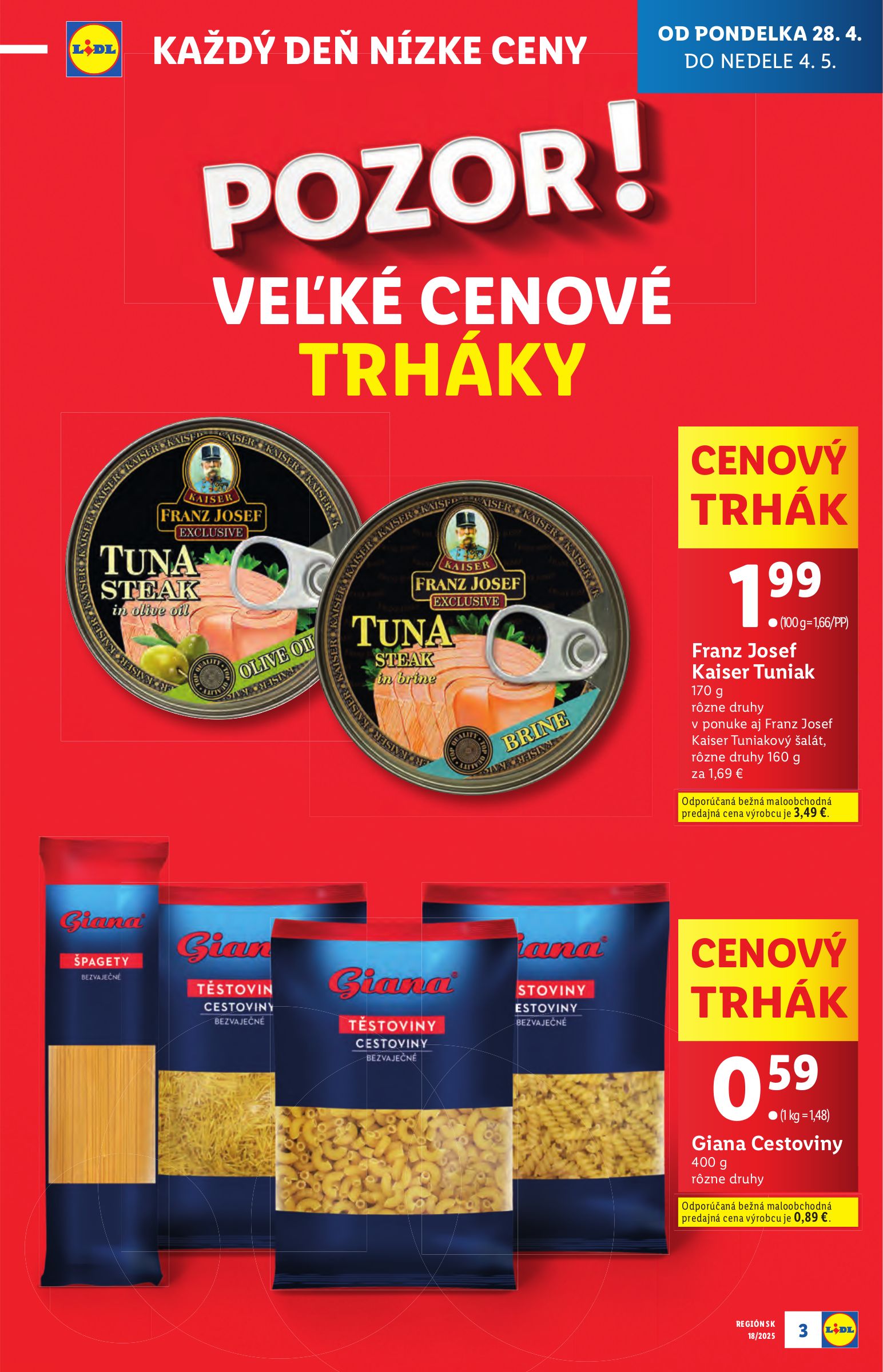 lidl - Lidl leták platný od 28.04. - 04.05. - page: 3 lidl - Lidl leták platný od 28.04. - 04.05. - page: 3