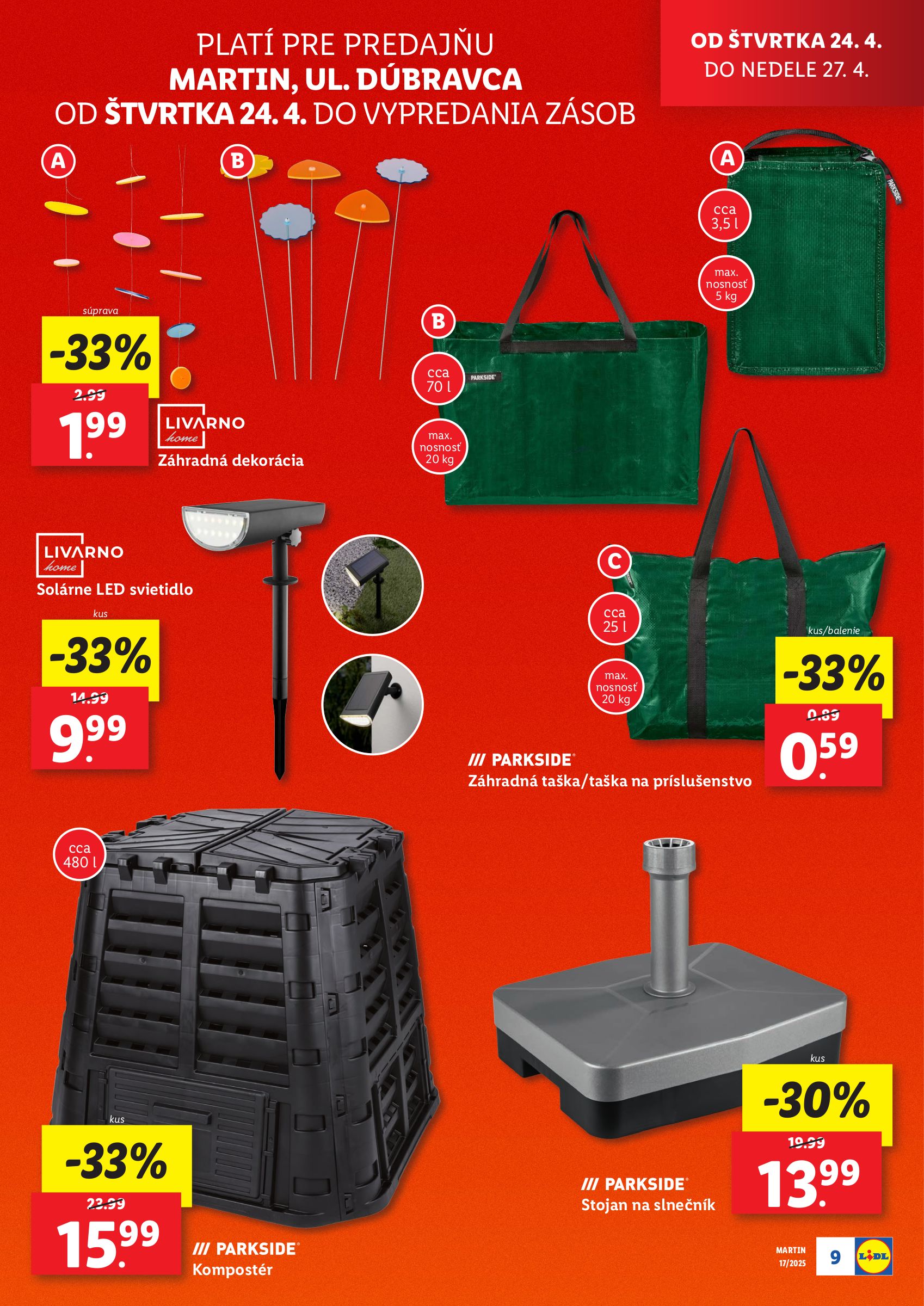 lidl - Lidl - Nová predajňa v Martine leták platný od 24.04. - 27.04. - page: 9