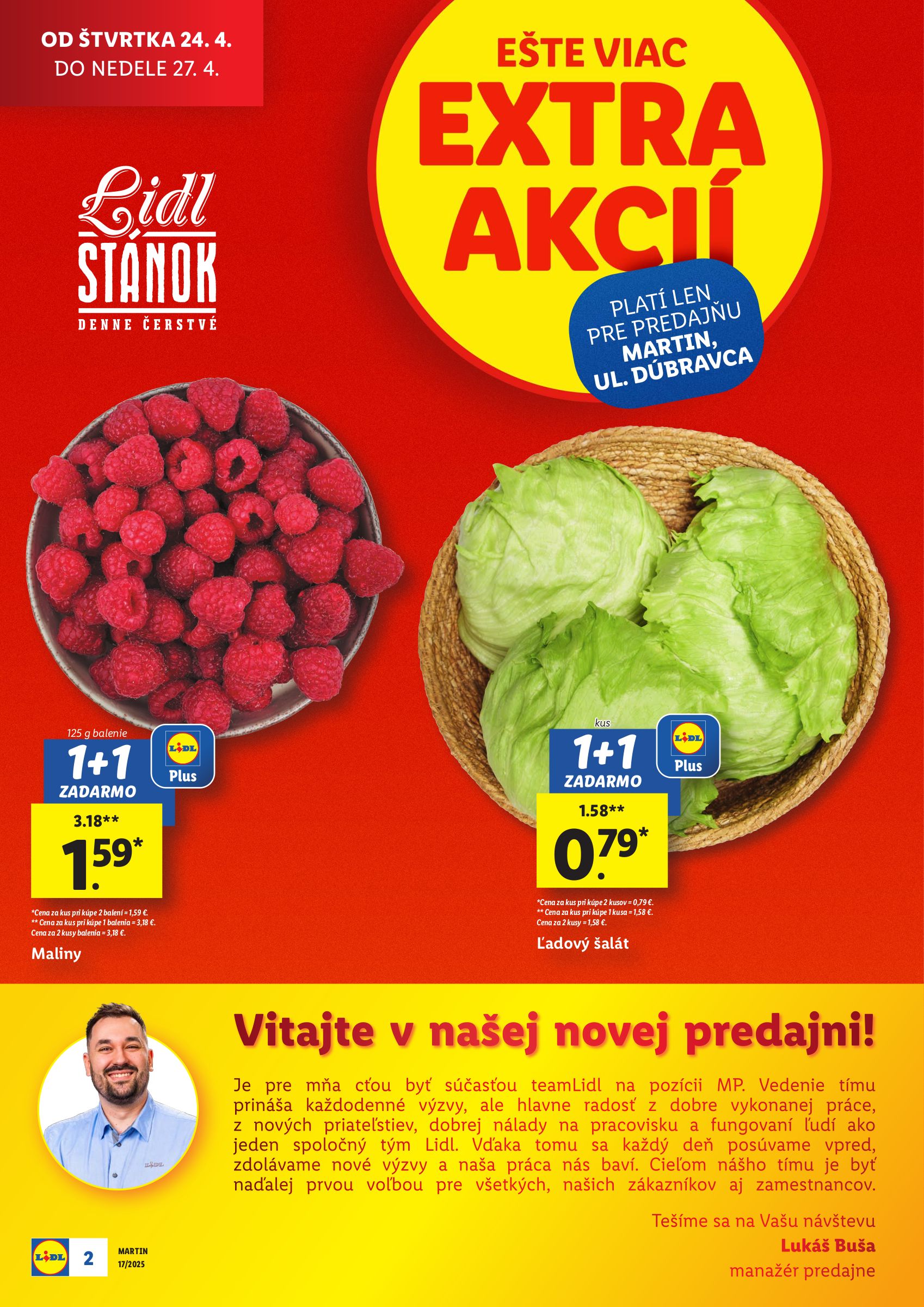 lidl - Lidl - Nová predajňa v Martine leták platný od 24.04. - 27.04. - page: 2