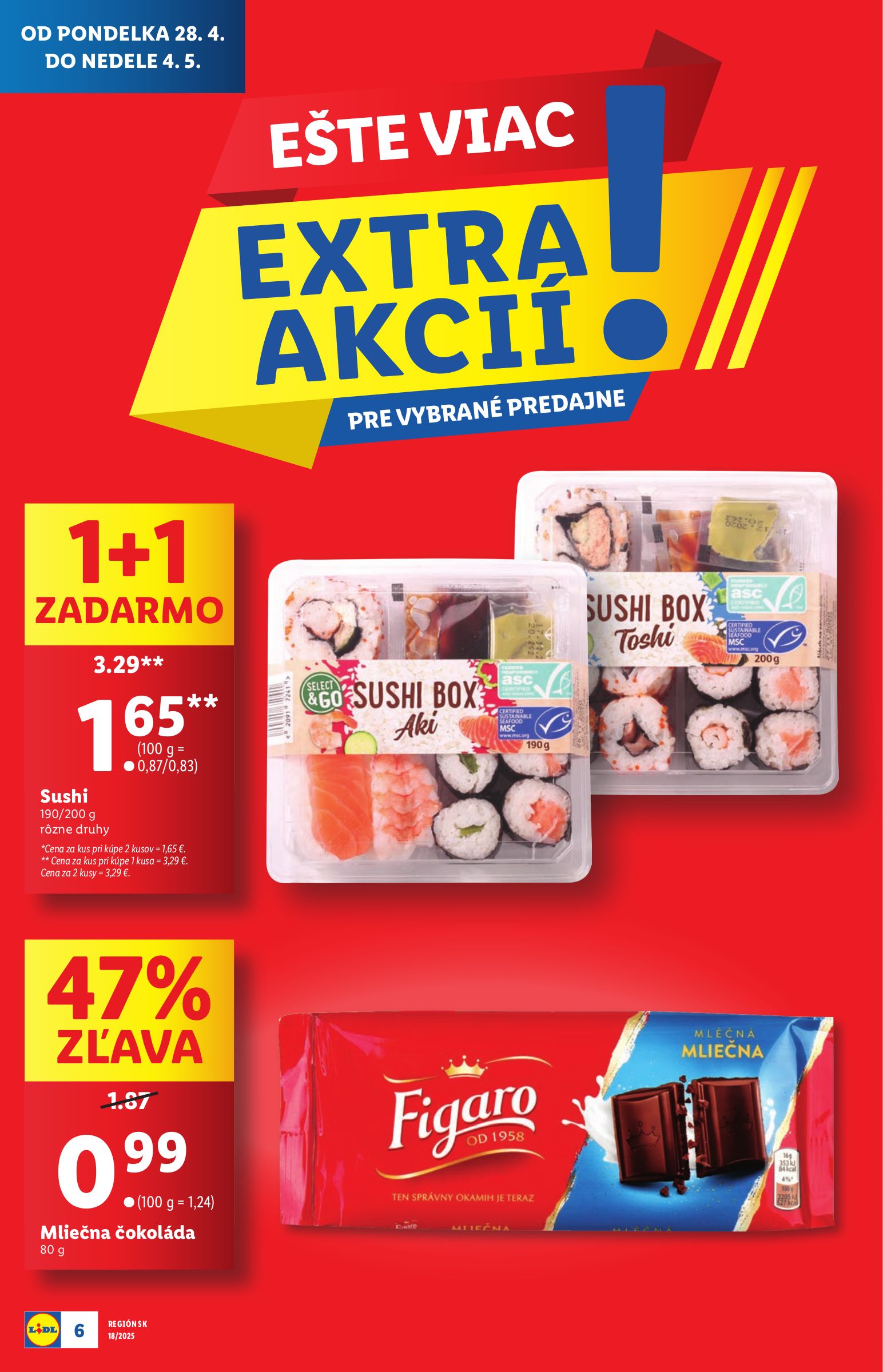 lidl - Lidl - Extra akcie pre vybrané predajne leták platný od 28.04. - 04.05. - page: 6