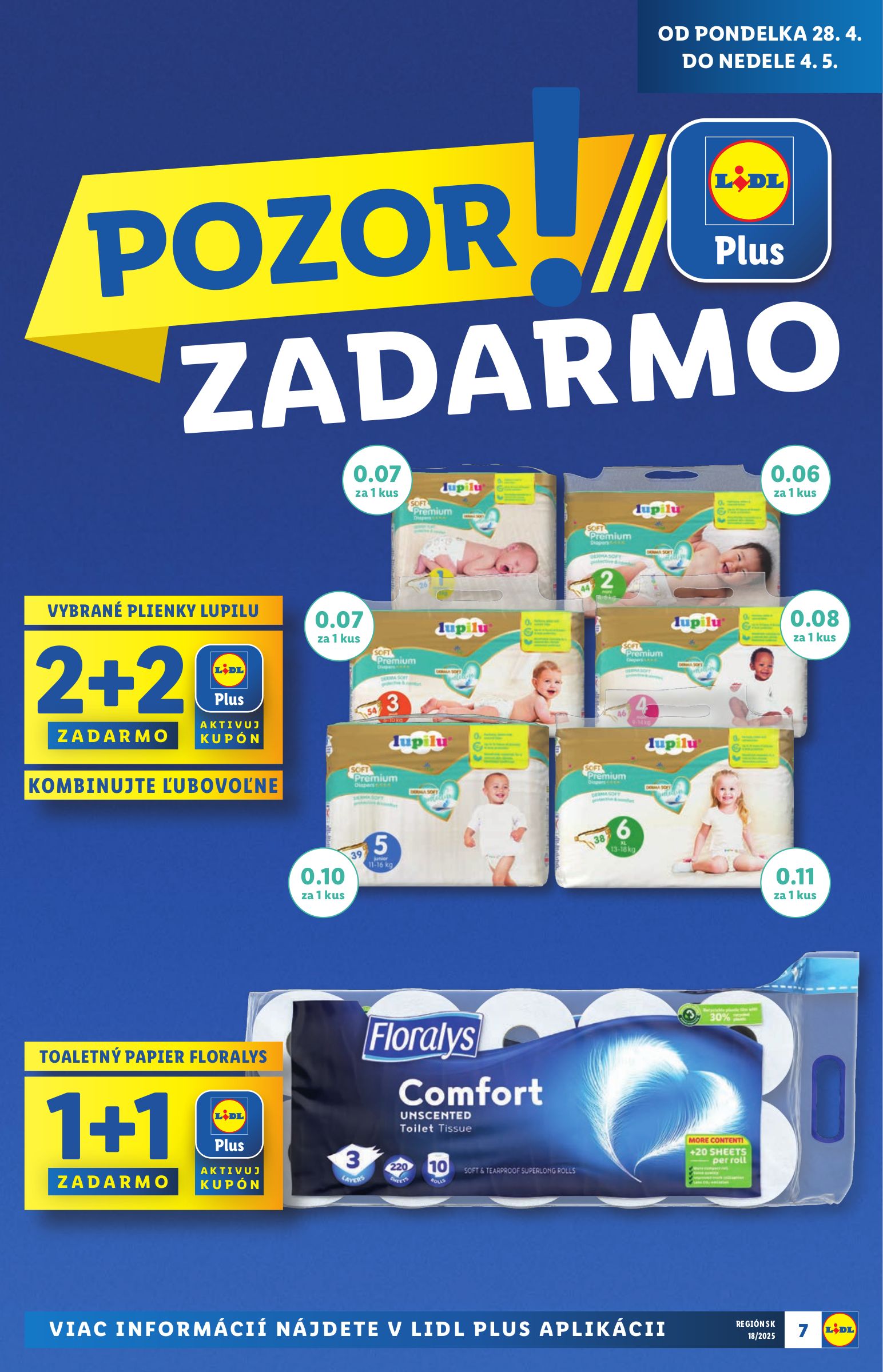 lidl - Lidl - Extra akcie pre vybrané predajne leták platný od 28.04. - 04.05. - page: 7