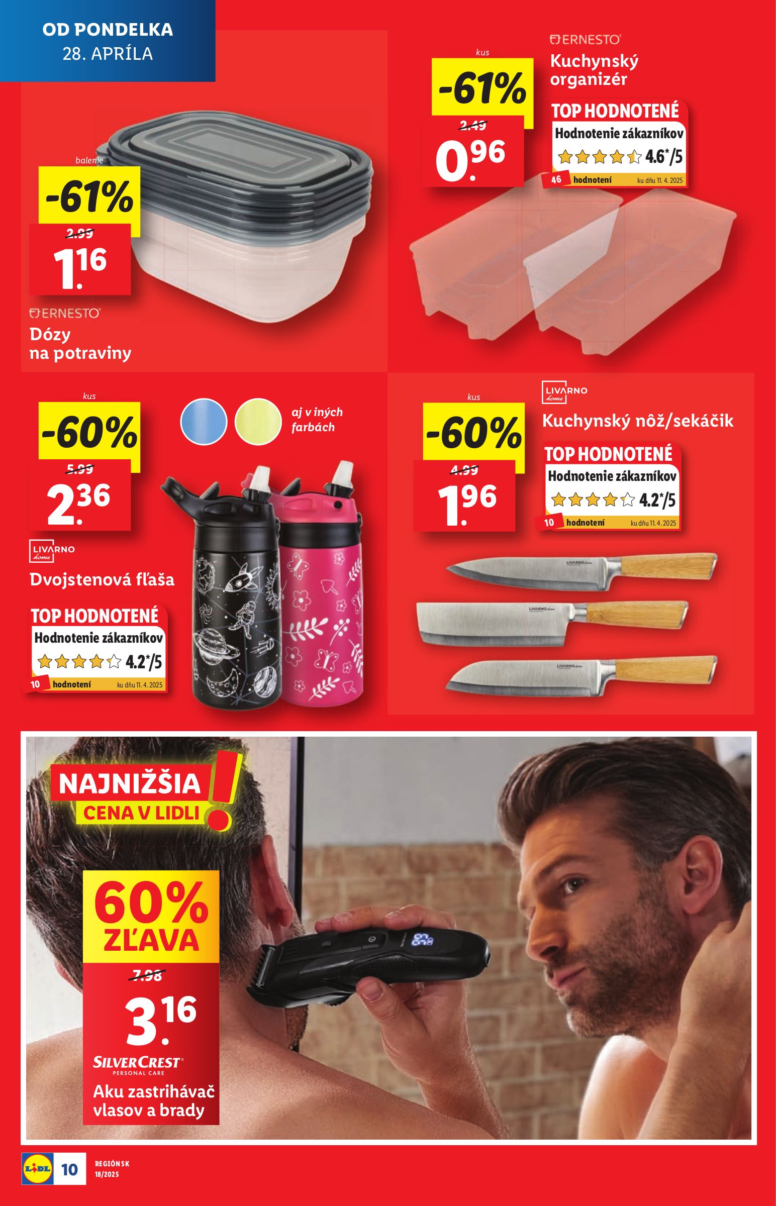 lidl - Lidl - Extra akcie pre vybrané predajne leták platný od 28.04. - 04.05. - page: 10