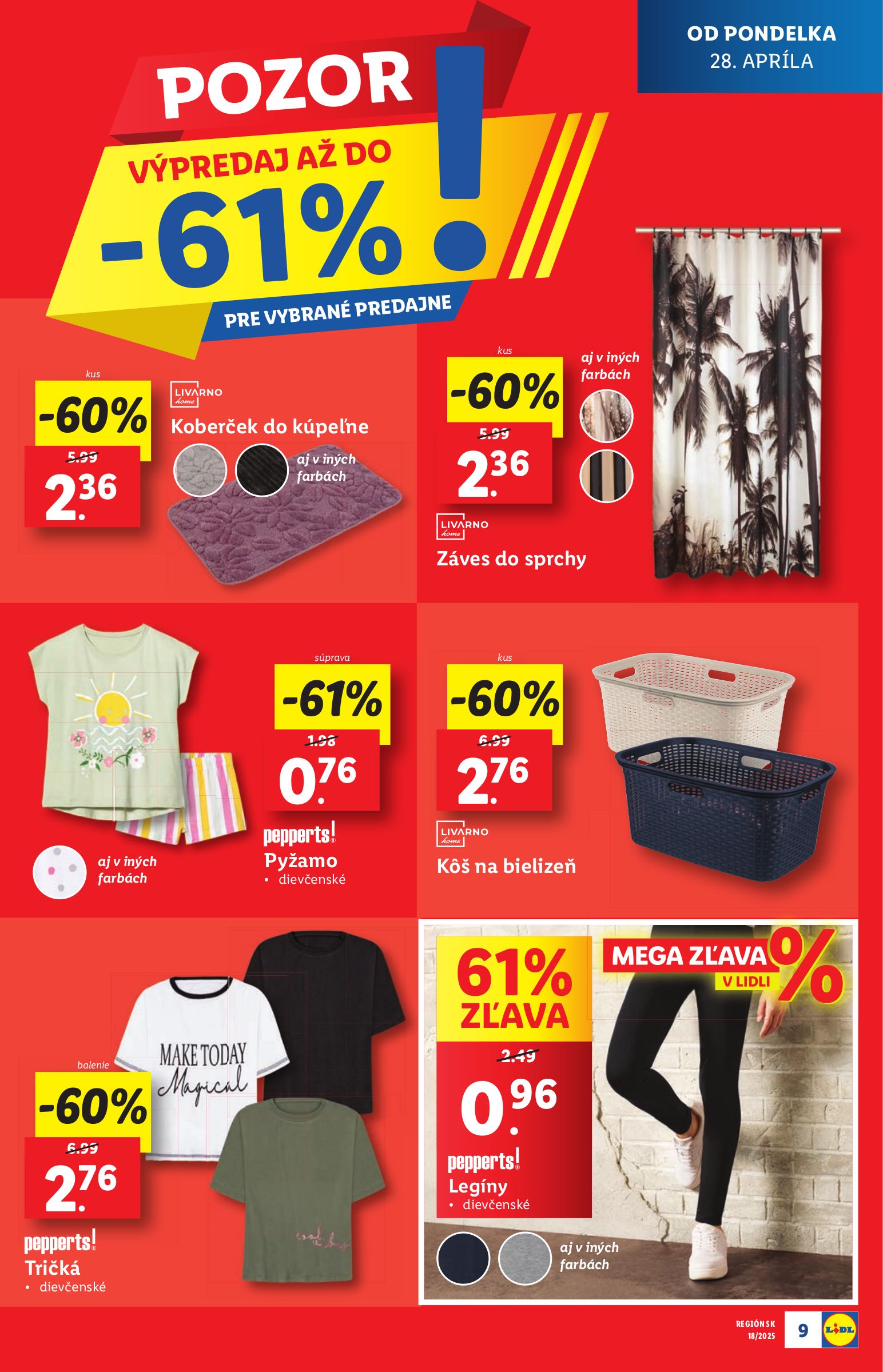 lidl - Lidl - Extra akcie pre vybrané predajne leták platný od 28.04. - 04.05. - page: 9