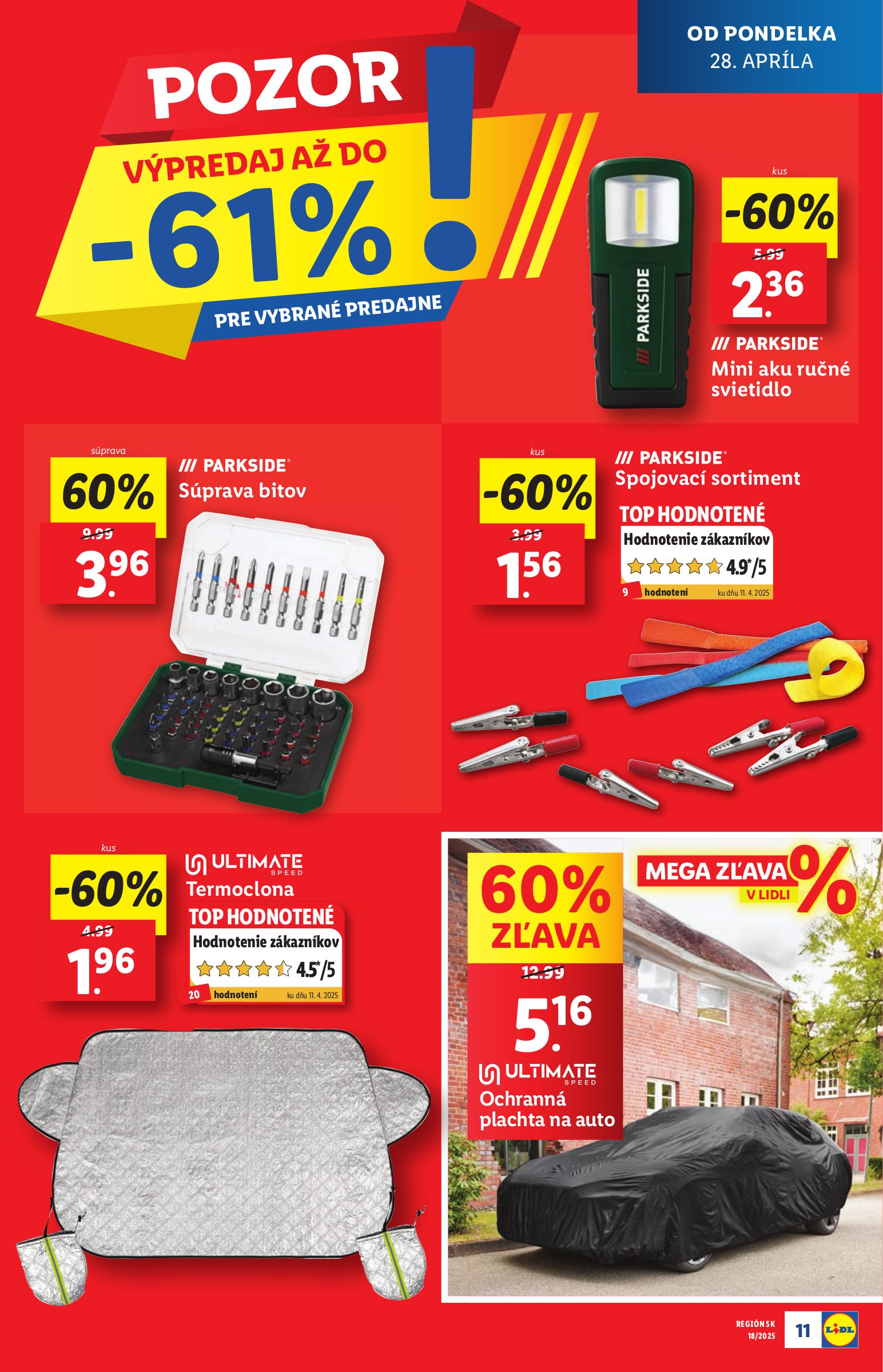 lidl - Lidl - Extra akcie pre vybrané predajne leták platný od 28.04. - 04.05. - page: 11