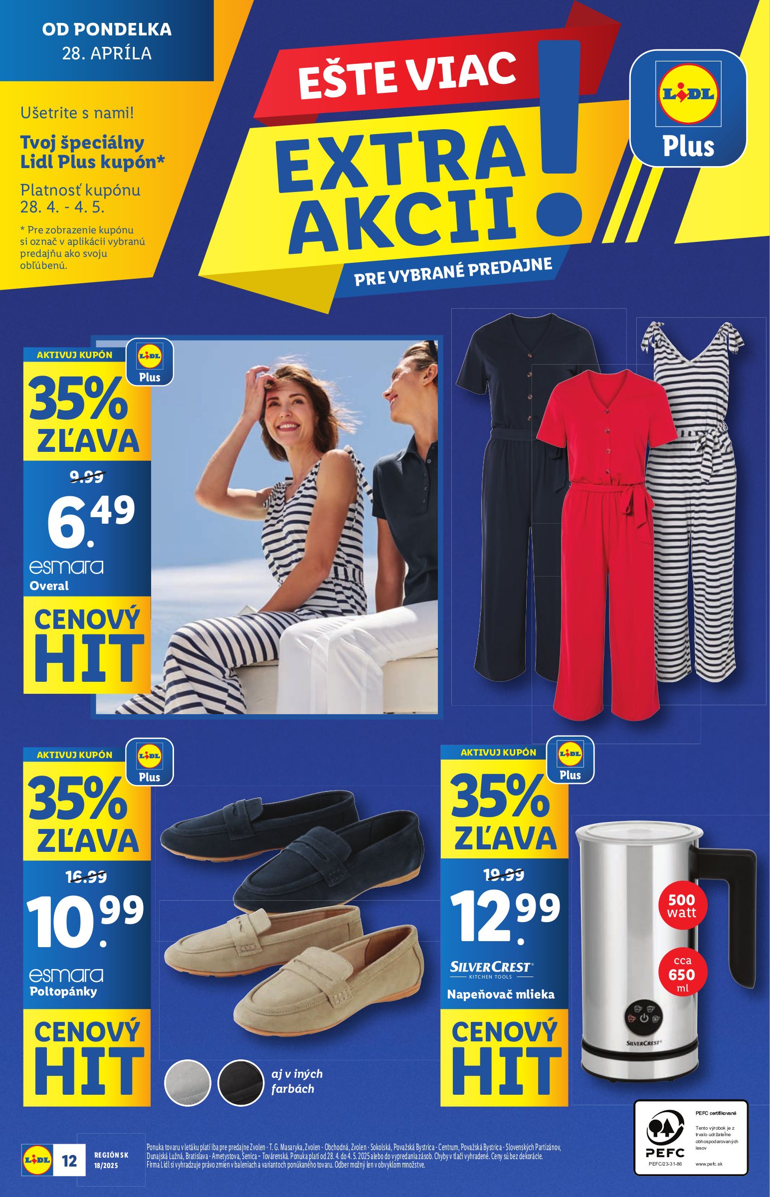 lidl - Lidl - Extra akcie pre vybrané predajne leták platný od 28.04. - 04.05. - page: 12