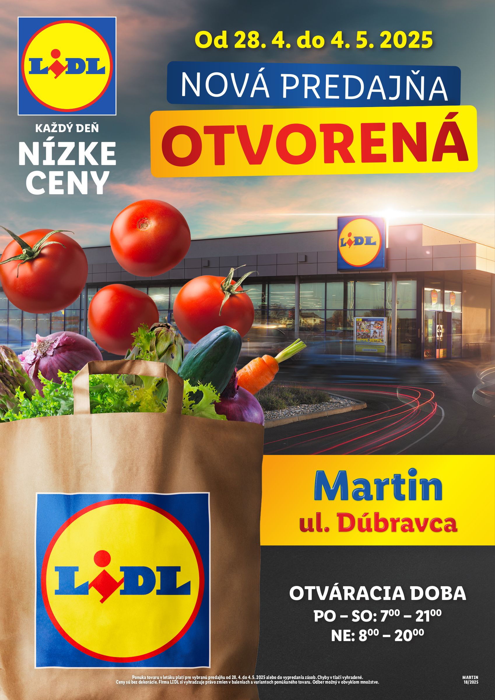 lidl - Lidl - Nová predajňa v Martine leták platný od 28.04. - 04.05.