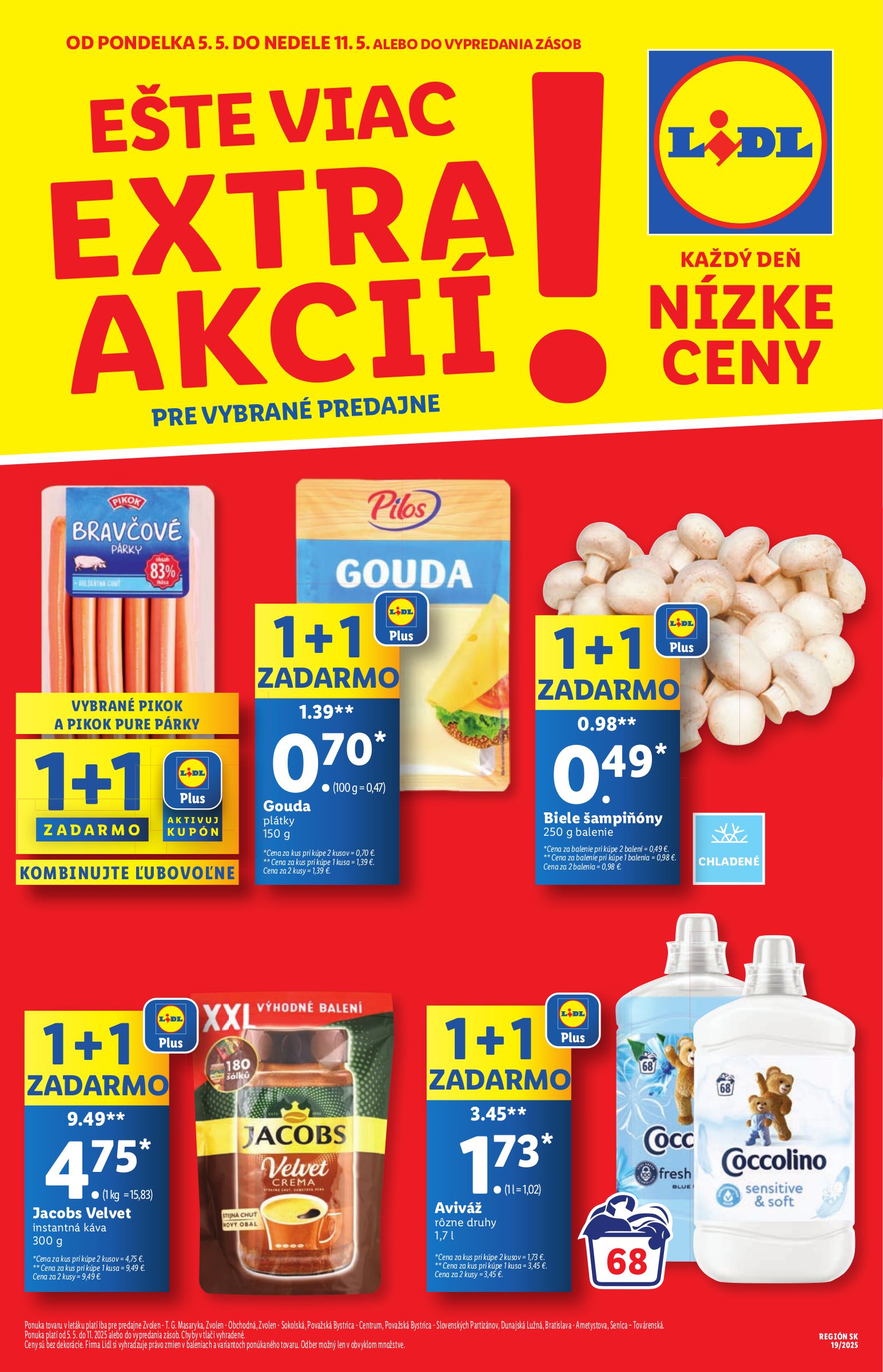 lidl - Lidl - Extra akcie pre vybrané predajne leták platný od 05.05. - 11.05.
