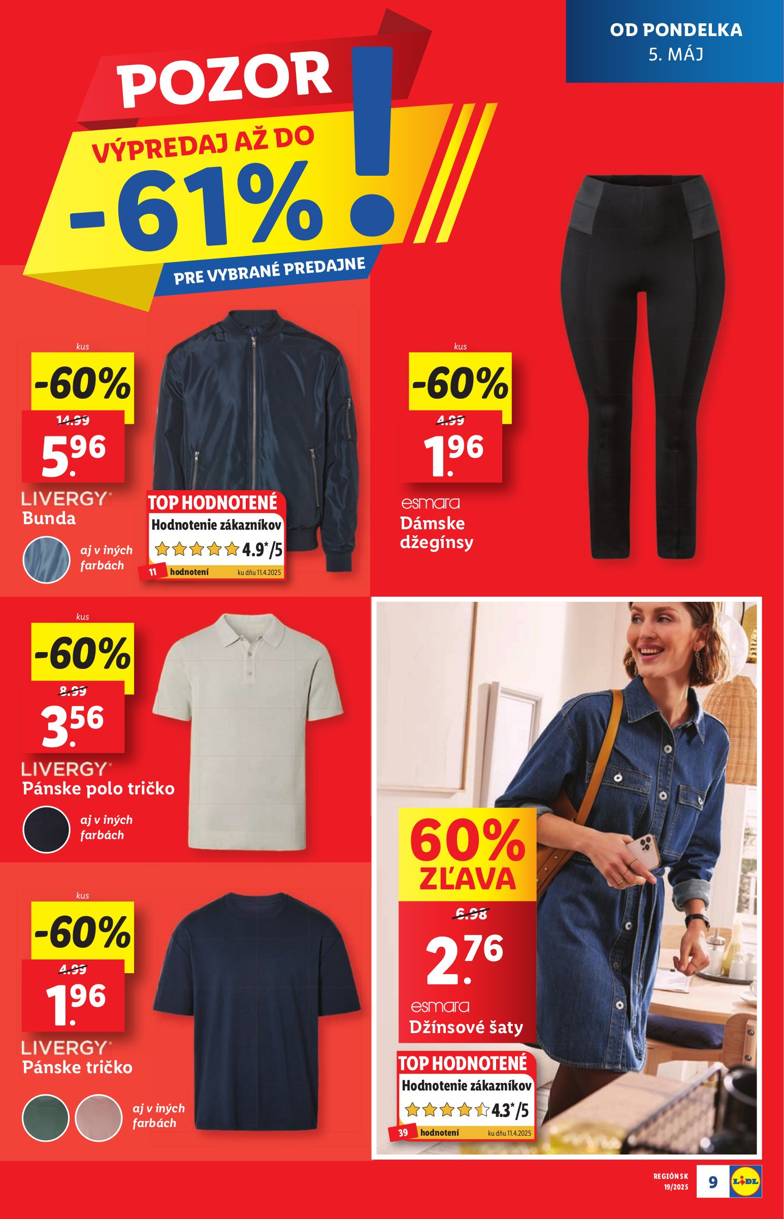 lidl - Lidl - Extra akcie pre vybrané predajne leták platný od 05.05. - 11.05. - page: 9
