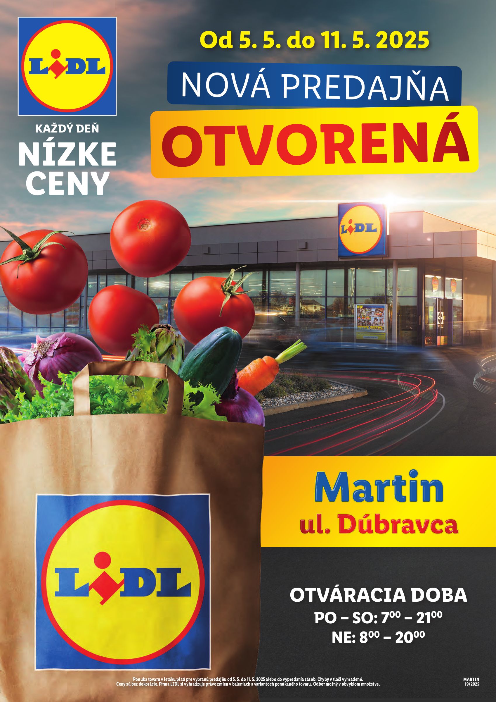 lidl - Lidl - Nová predajňa v Martine leták platný od 05.05. - 11.05.