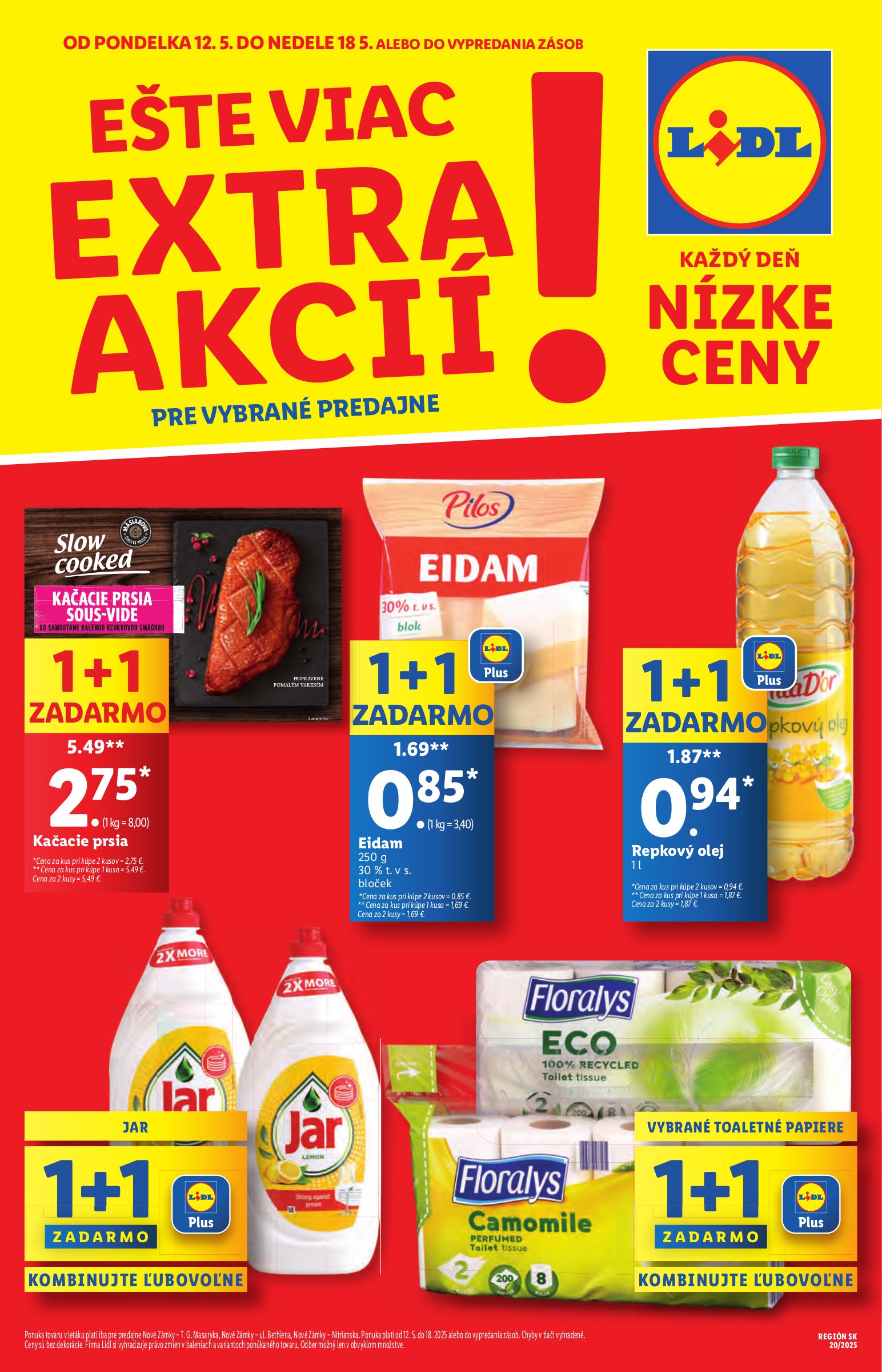 lidl - Lidl - Špeciálne akcie - vybrané predajne leták platný od 12.05. - 18.05.