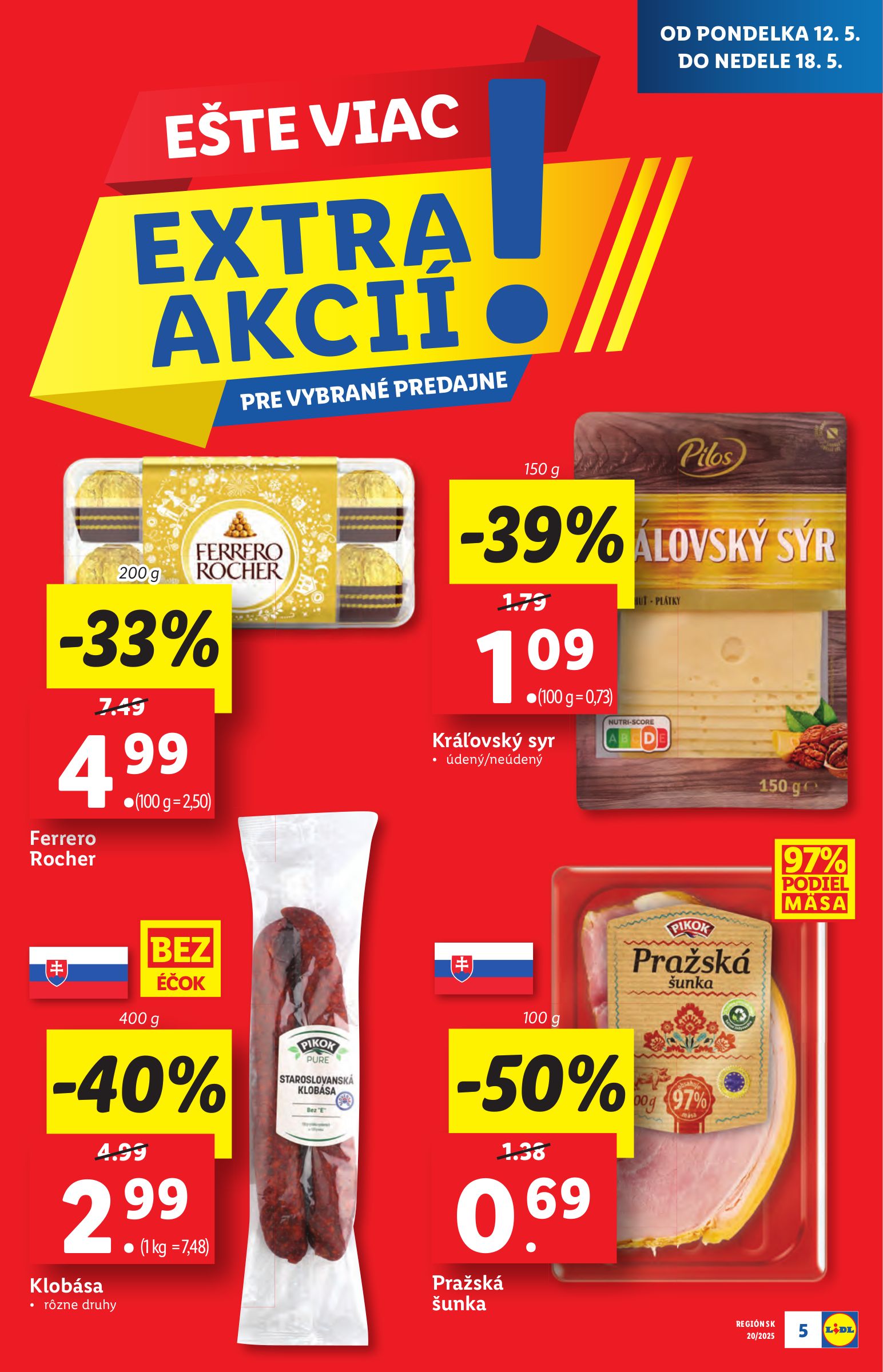 lidl - Lidl - Špeciálne akcie - vybrané predajne leták platný od 12.05. - 18.05. - page: 5