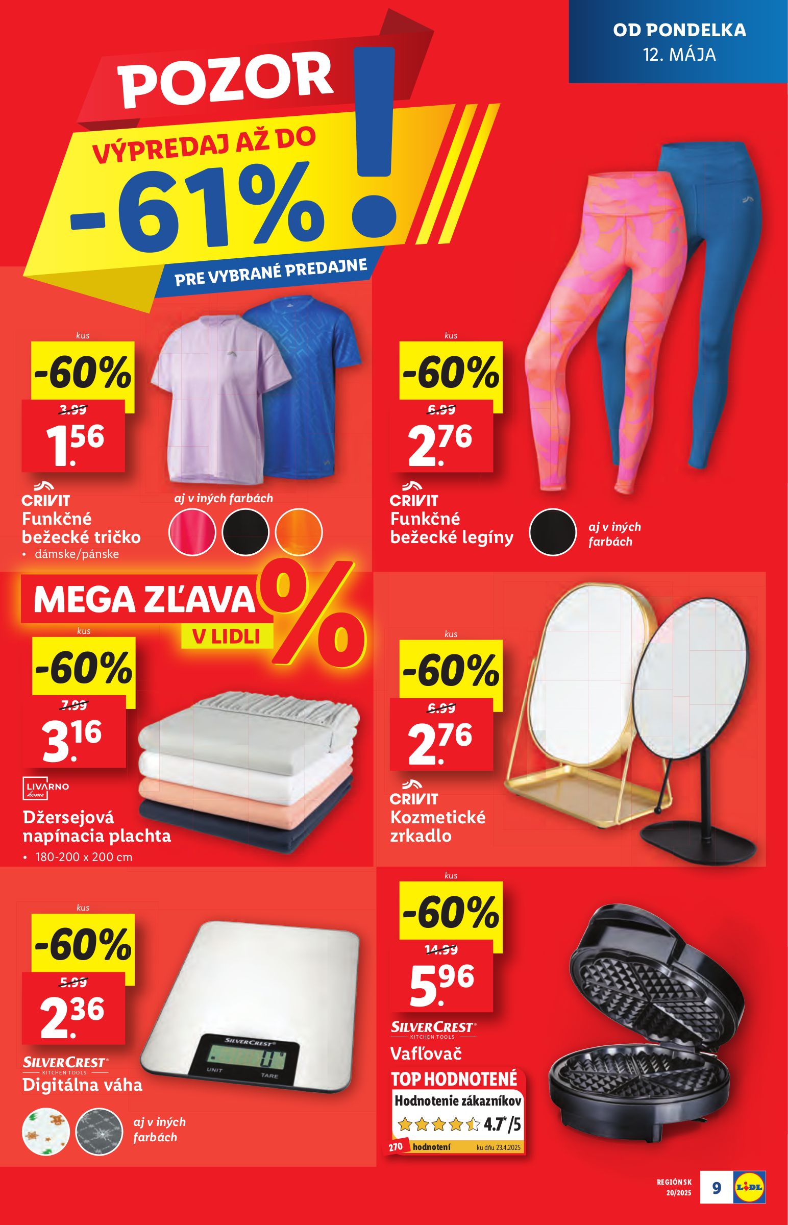 lidl - Lidl - Špeciálne akcie - vybrané predajne leták platný od 12.05. - 18.05. - page: 9