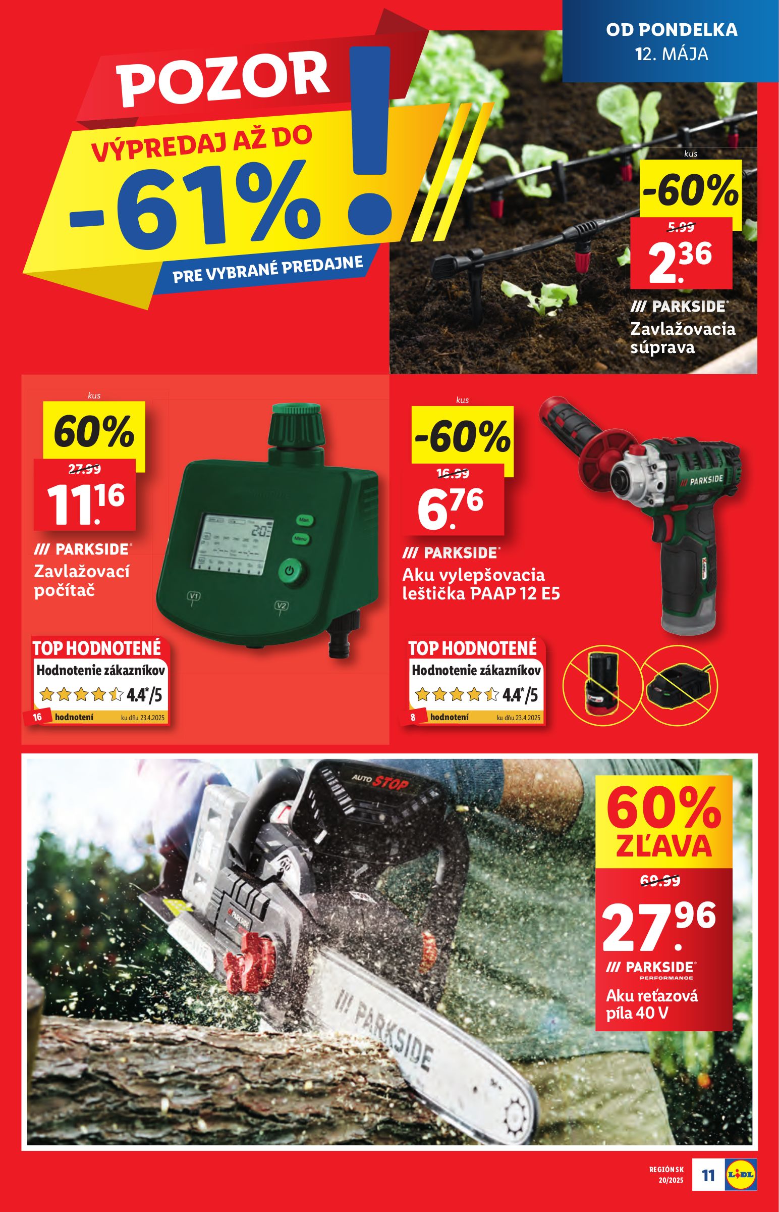 lidl - Lidl - Špeciálne akcie - vybrané predajne leták platný od 12.05. - 18.05. - page: 11
