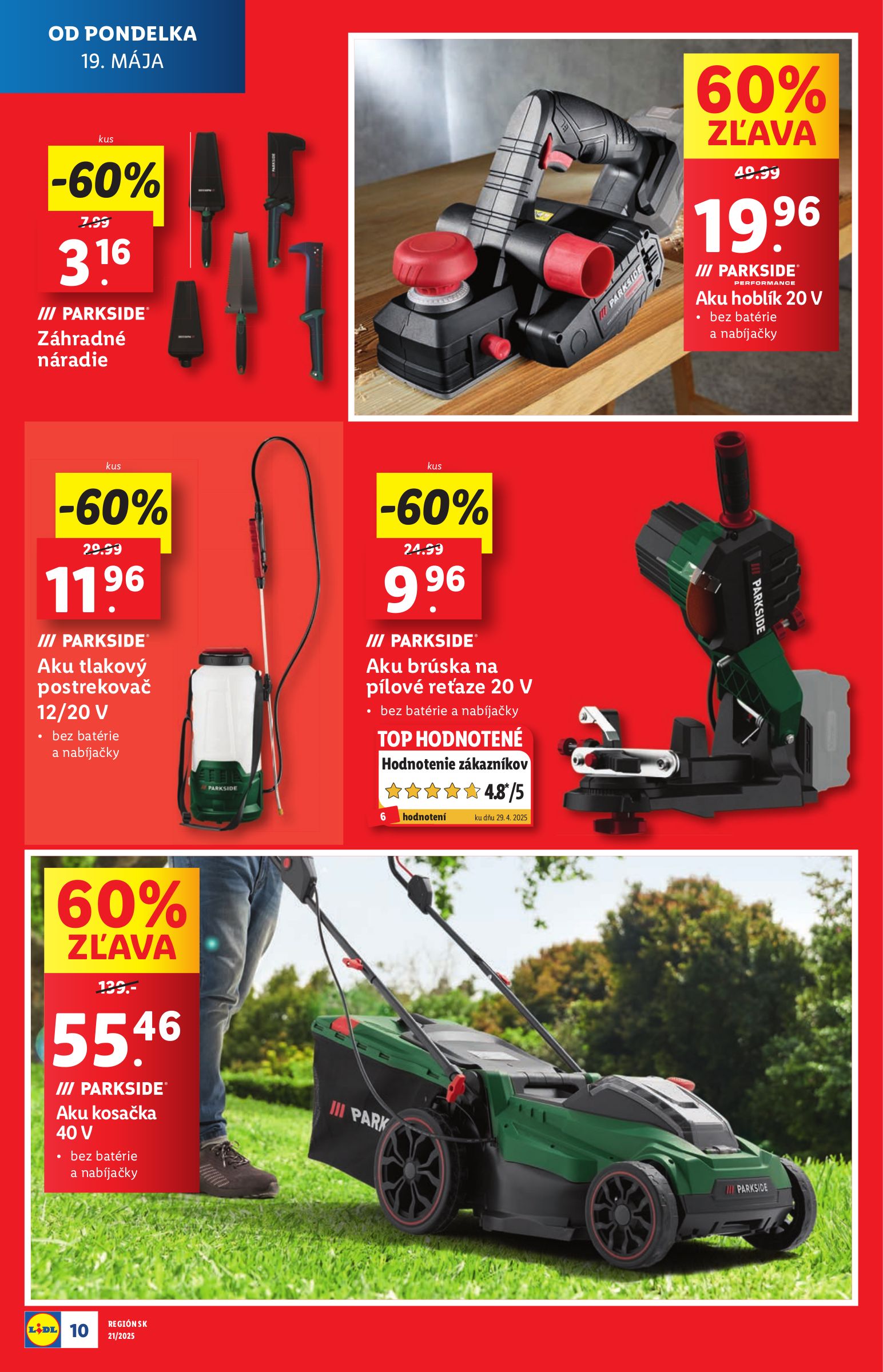 lidl - Lidl - Extra akcie pre vybrané predajne leták platný od 19.05. - 25.05. - page: 10