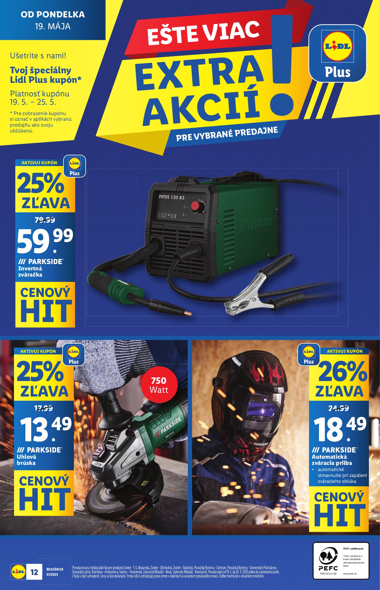 lidl - Lidl - Extra akcie pre vybrané predajne leták platný od 19.05. - 25.05. - page: 12
