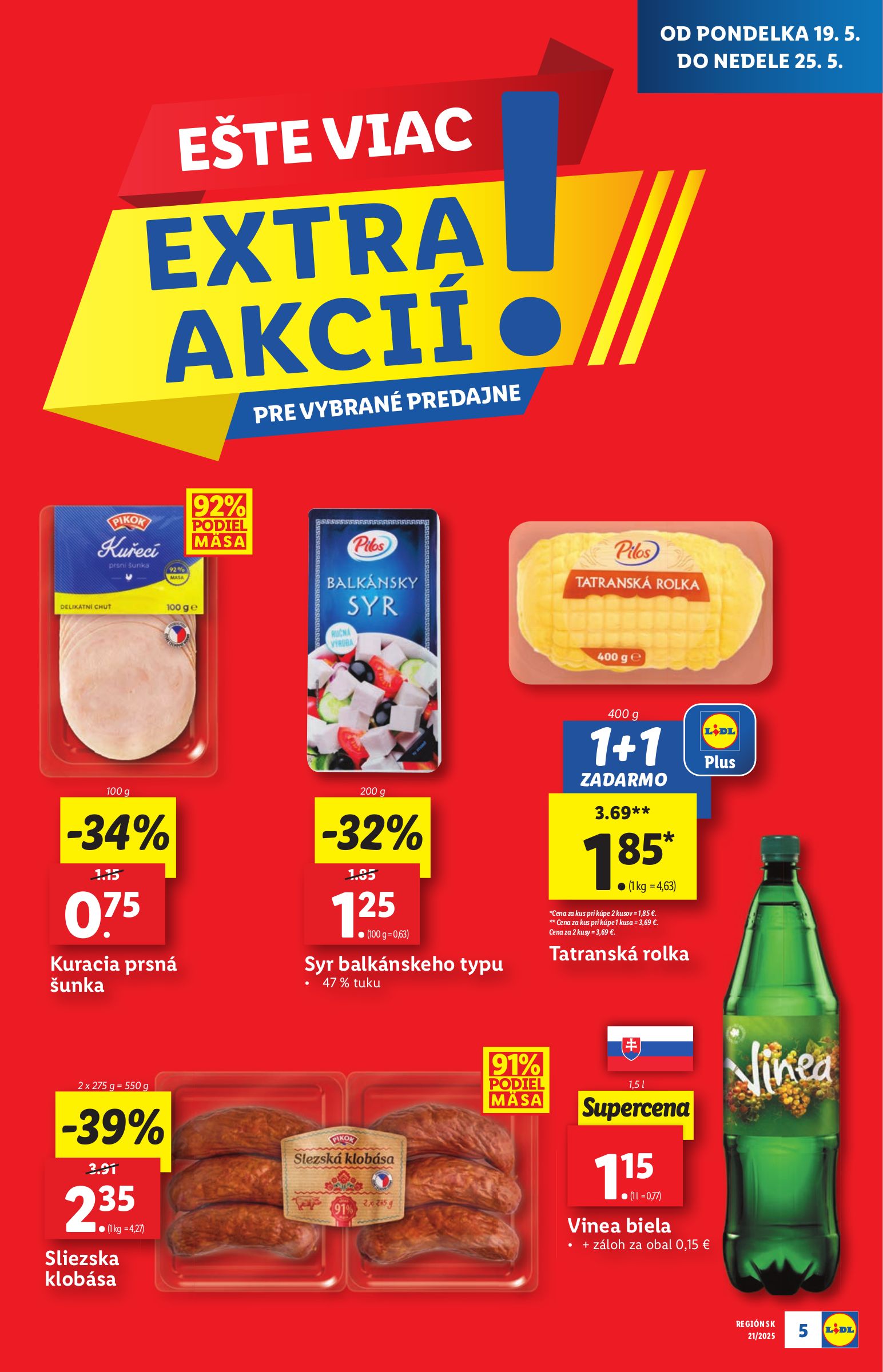 lidl - Lidl - Extra akcie pre vybrané predajne leták platný od 19.05. - 25.05. - page: 5