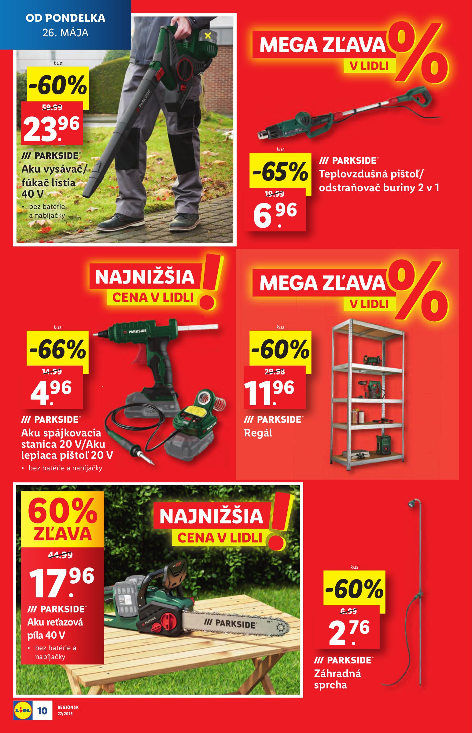 lidl - Lidl - Špeciálne akcie - vybrané predajne leták platný od 26.05. - 01.06. - page: 10